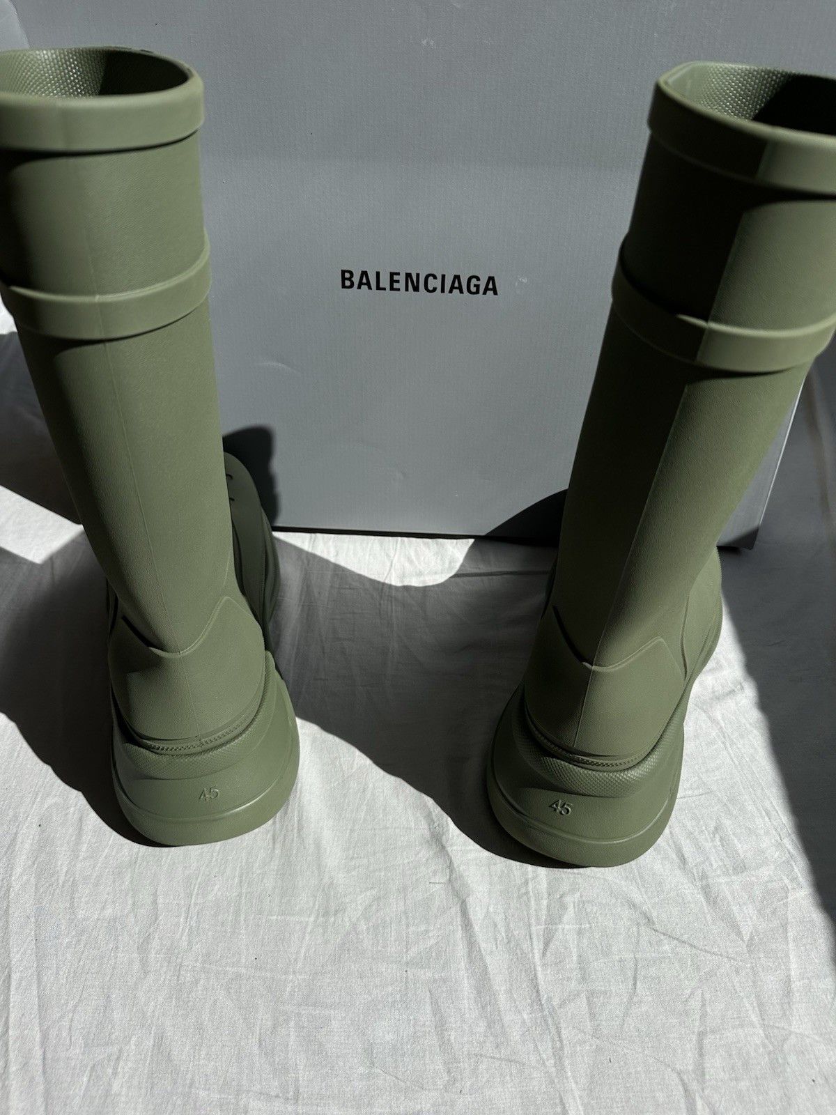Balenciaga Balenciaga Croc Boots Green. Retail $850 Size US 12 / EU 45 - 4 Thumbnail