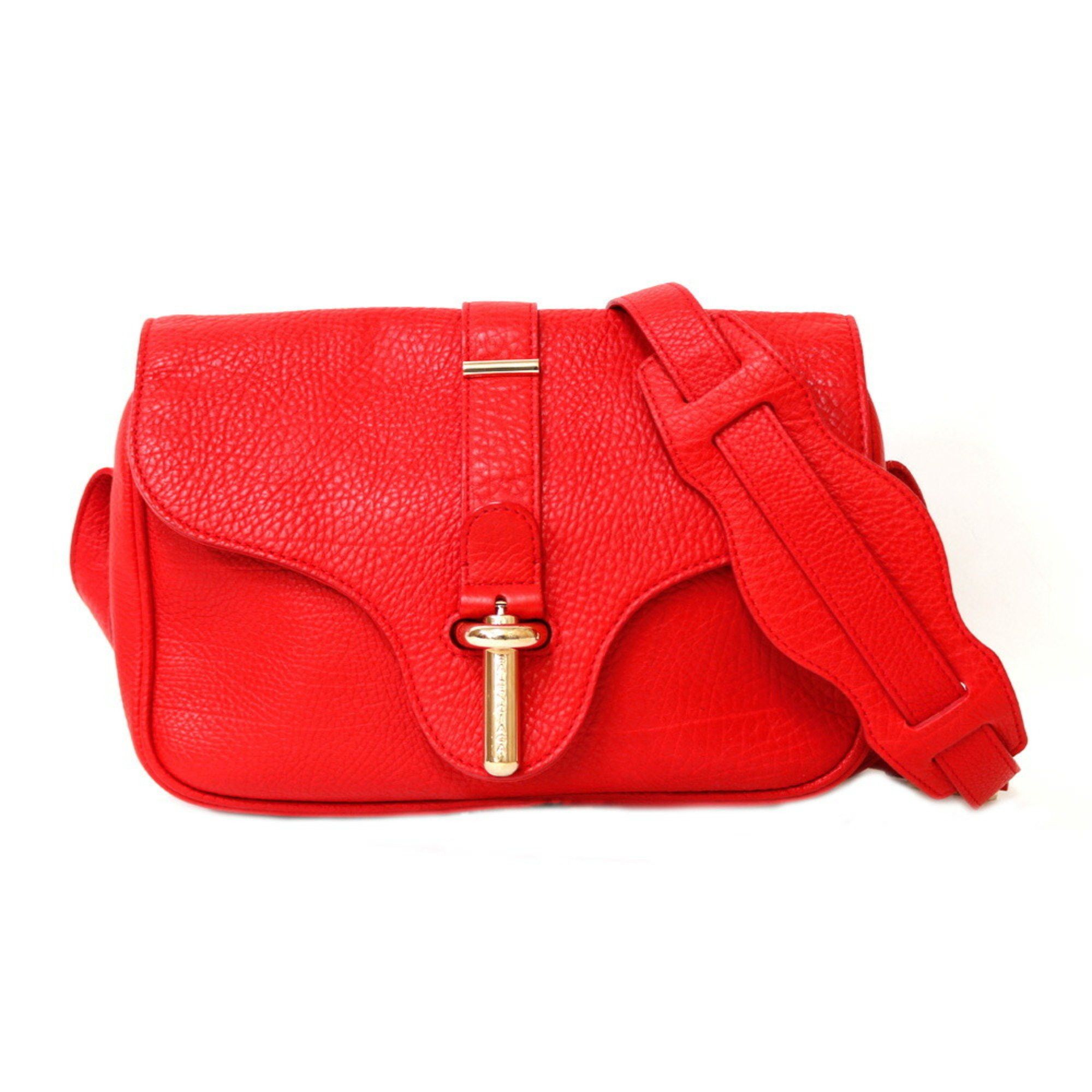 image of Balenciaga Shoulder Bag Leather Red Women's Balenciaga Brb01000000001224 in Red Color