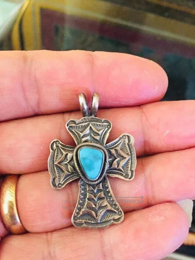 Japanese Brand Navajo Gary Reeves Cross Pendant. Size ONE SIZE - 5 Thumbnail
