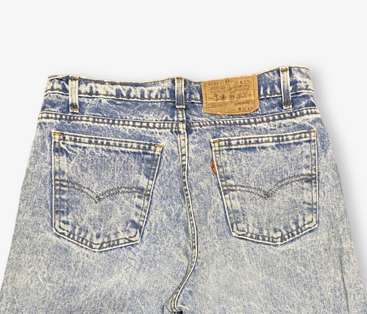 Levi's Vintage 80s Levis 515 Acid Wash Tapered Jeans Size US 32 / EU 48 - 5 Thumbnail