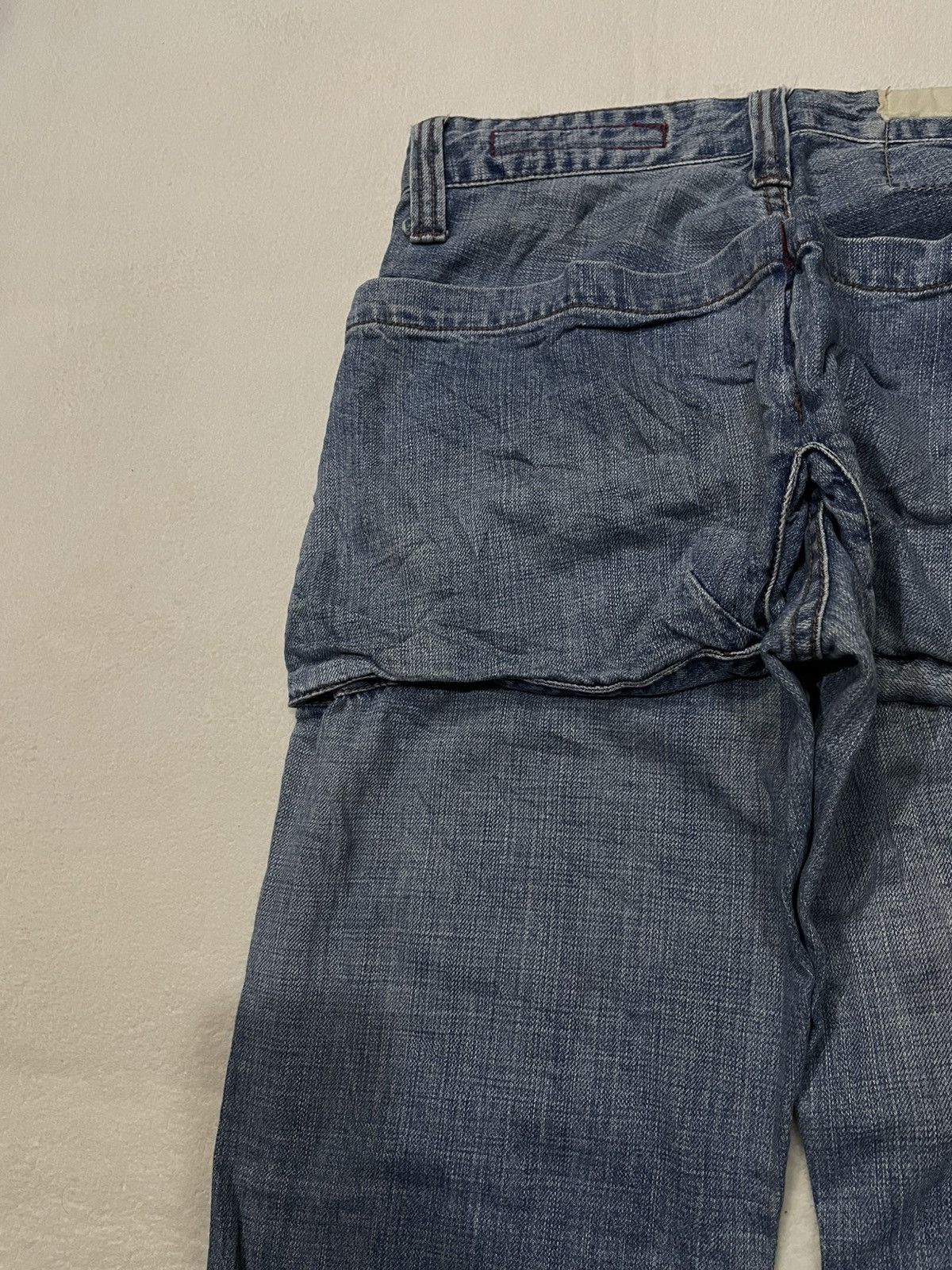 Japanese Brand Vintage Touch JeanSmith Sick Big Pocket Straight Cut Jeans Size US 32 / EU 48 - 20 Thumbnail