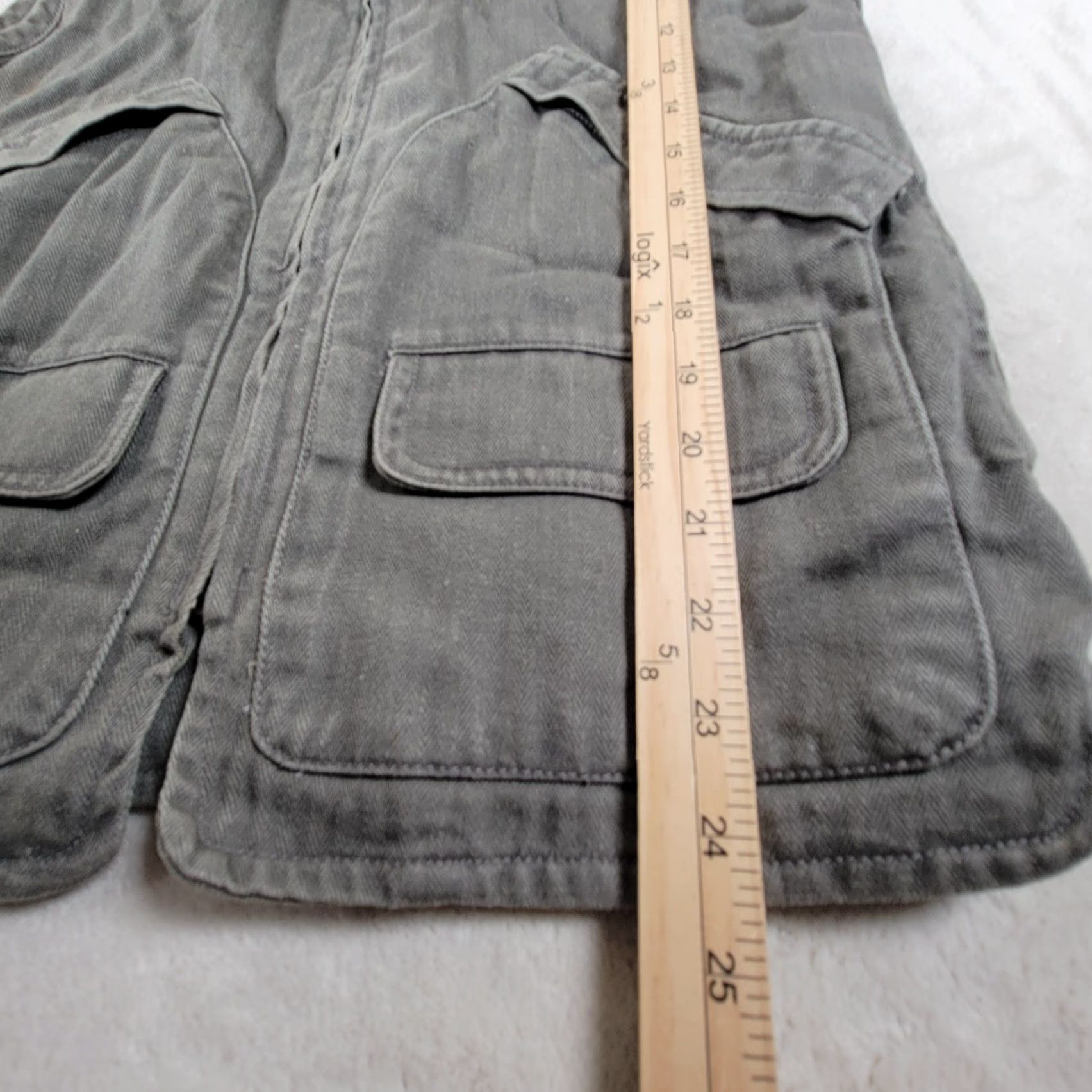 Banana Republic VINTAGE Banana Republic Vest Shirt Mens S Green Cotton Canvas Military Jacket Hooded Pockets Full Zip Hunting Outdoor 90s? Size US S / EU 44-46 / 1 - 7 Thumbnail