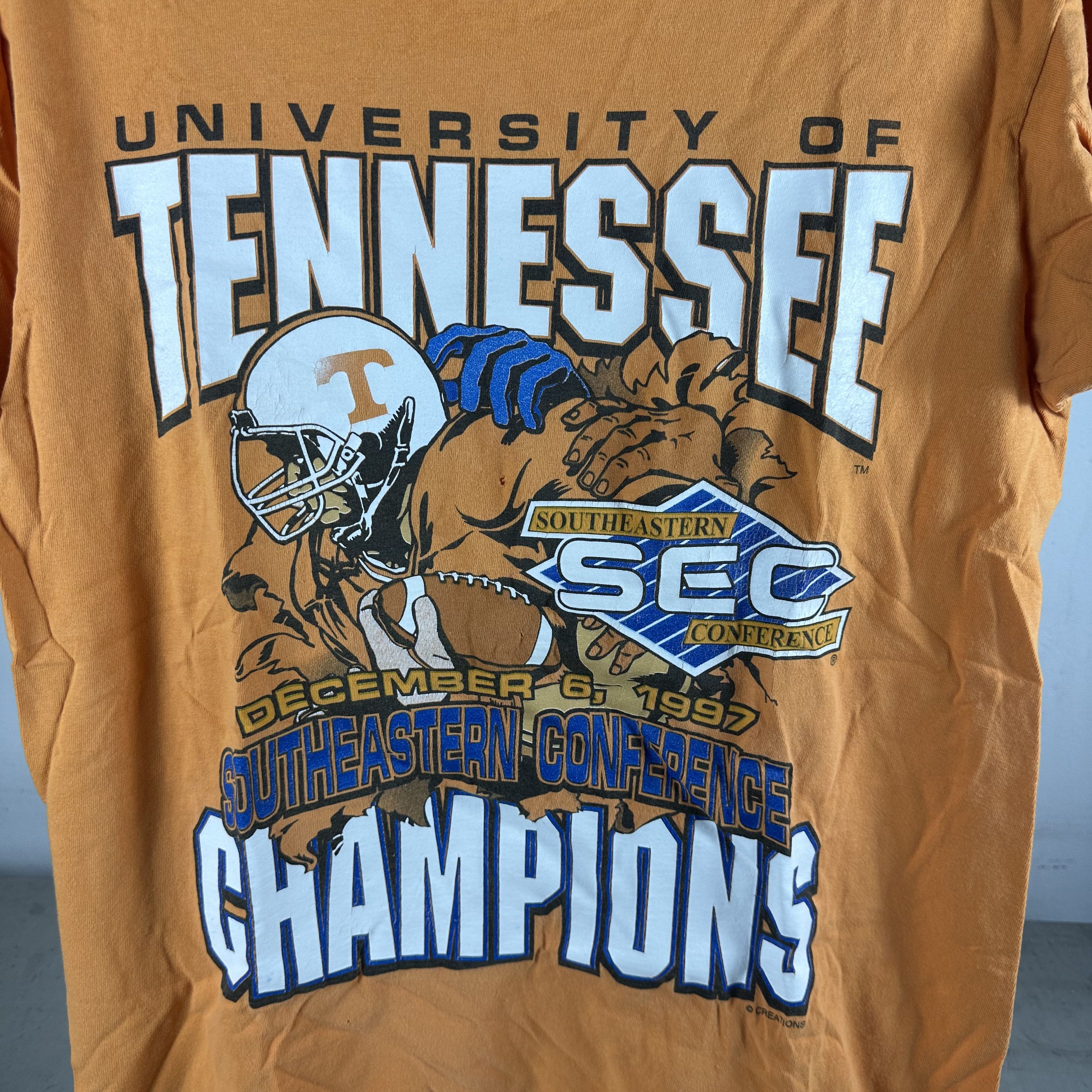 Vintage 1997 Tennessee Volunteers NCAA Conference Champions T-shirt Size US L / EU 52-54 / 3 - 2 Thumbnail