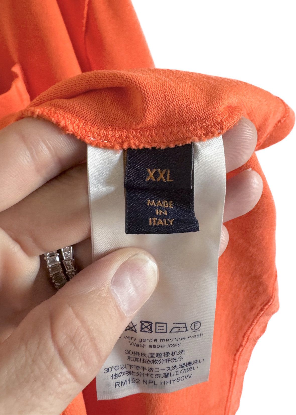 Louis Vuitton Louis vuitton 2019 Inside Orange 3D Pocket Orange T-shirt Size US XXL / EU 58 / 5 - 6 Thumbnail