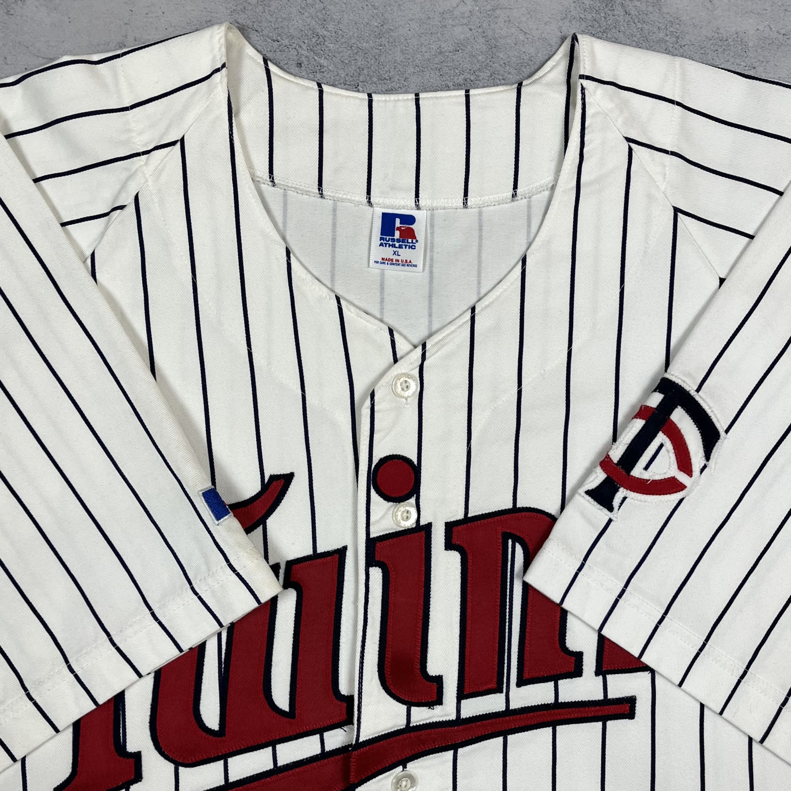 Russell Athletic Vintage MLB Minnesota Twins Big Logo Jersey Shirt 90’s Size US XL / EU 56 / 4 - 7 Thumbnail