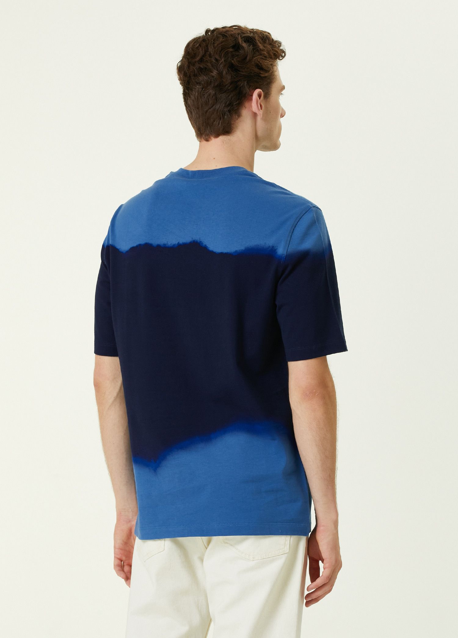 Salvatore Ferragamo SALVATORE FERRAGAMO blue navy colorblock t-shirt Medium Size US M / EU 48-50 / 2 - 4 Thumbnail