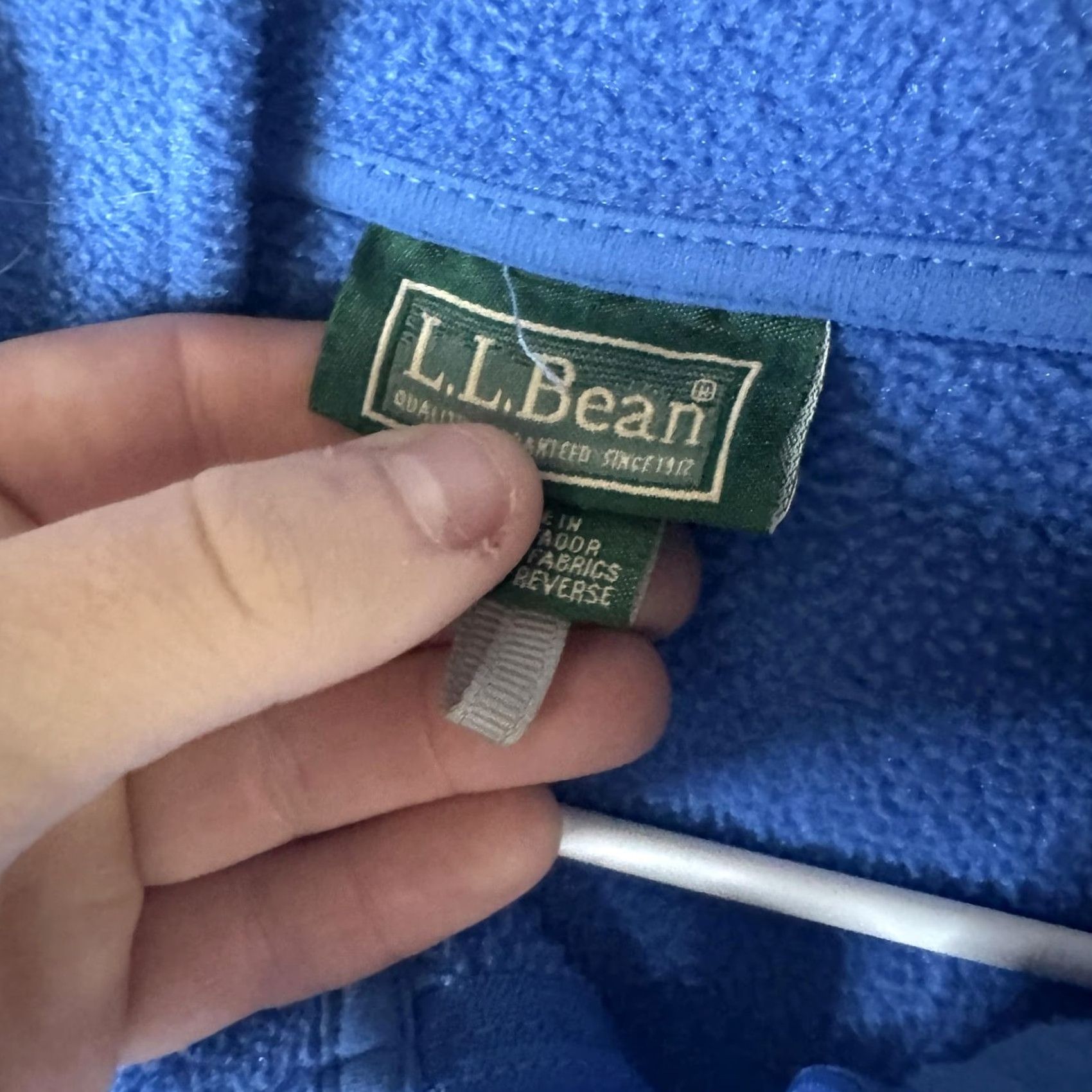 Vintage L.L.Bean Fleece Jacket Womens Large Blue Full Zip Pockets Lightweight Casual Outdoor Size L / US 10 / IT 46 - 7 Thumbnail