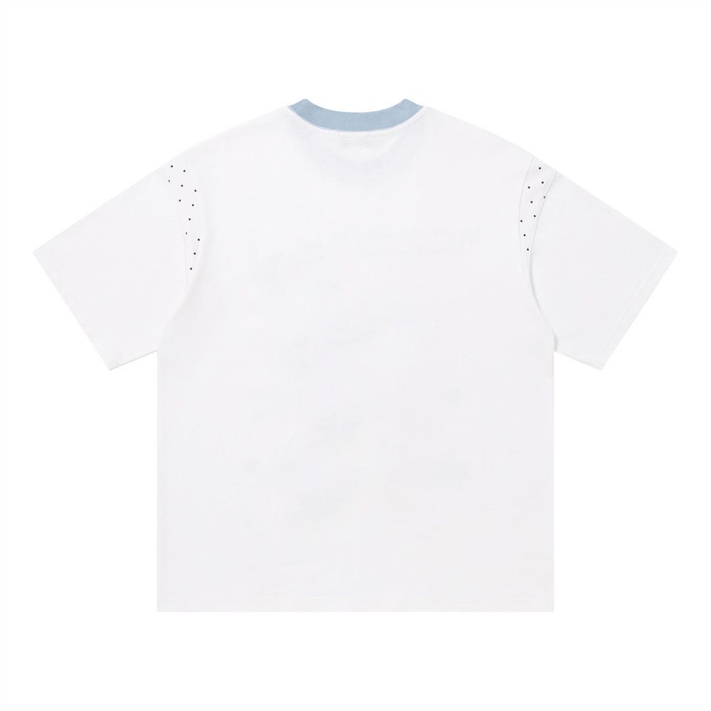 Japanese Brand Men's Loose-Fit Casual T-Shirt with Cartoon Dog Embroidery Size US M / EU 48-50 / 2 - 2 Thumbnail