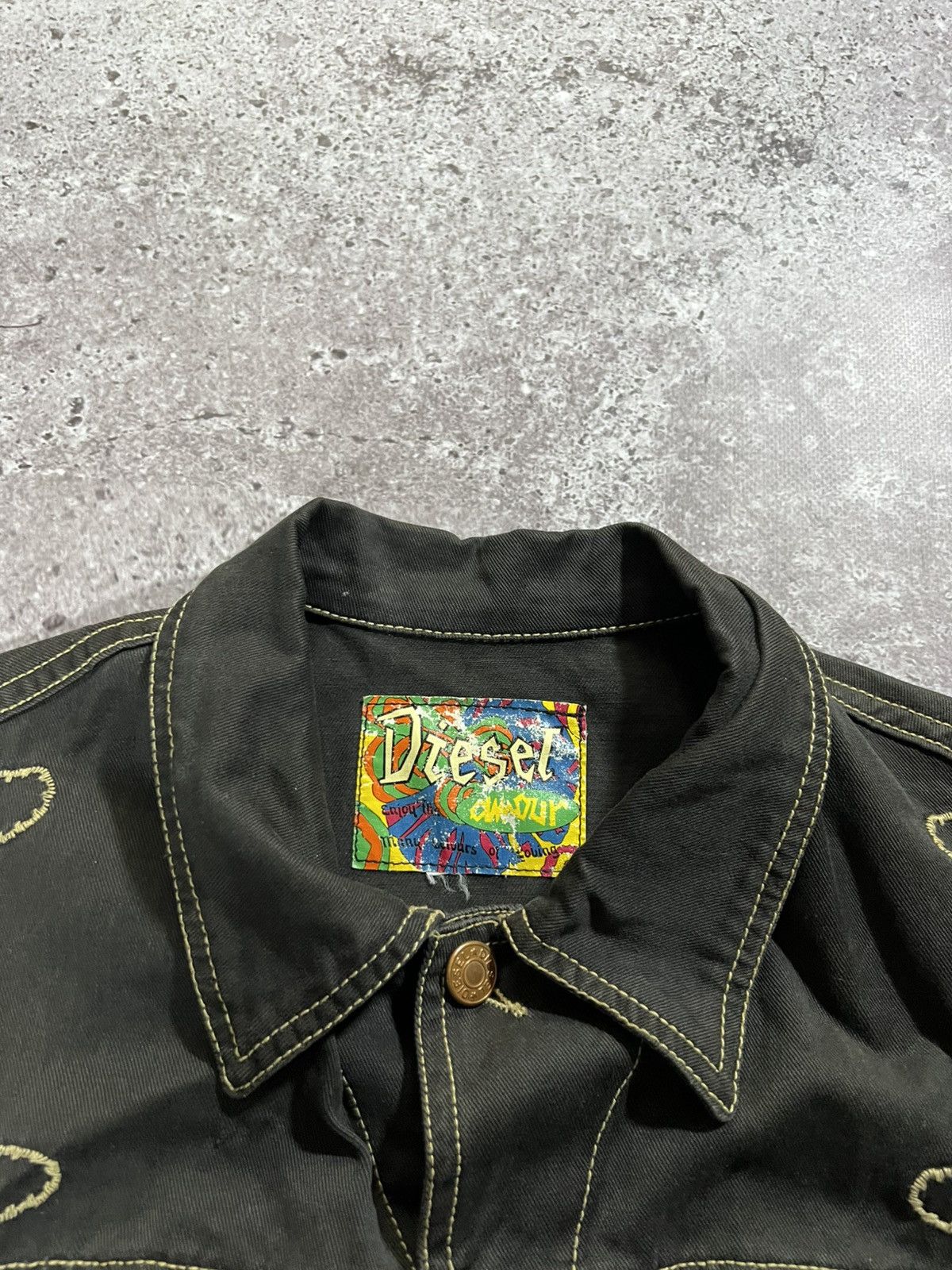Diesel Y2K Diesel Boho Western Vest Brown Jacket 00s 2000s vintage Size S / US 4 / IT 40 - 4 Thumbnail