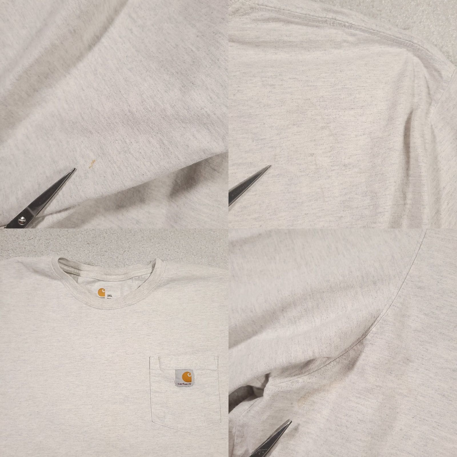 Carhartt VINTAGE Carhartt Long Sleeve Workwear Pocket T Shirt Mens 3XL Gray Grunge Size US XXL / EU 58 / 5 - 9 Thumbnail