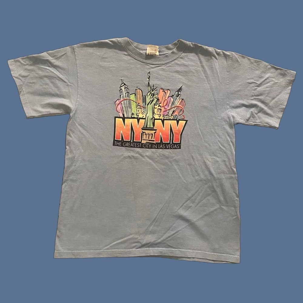 Vintage VINTAGE New York New York Hotel & Casino Las Vegas T Shirt Blue Medium Men's Short Sleeve Crew Neck Graphic Print City USA Size US M / EU 48-50 / 2 - 1 Thumbnail