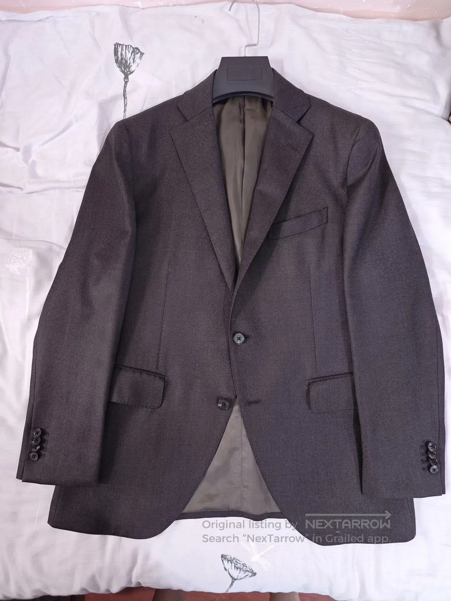 Japanese Brand Italian Custom Wool Suit VBC Brown. Size US M / EU 48-50 / 2 - 5 Thumbnail