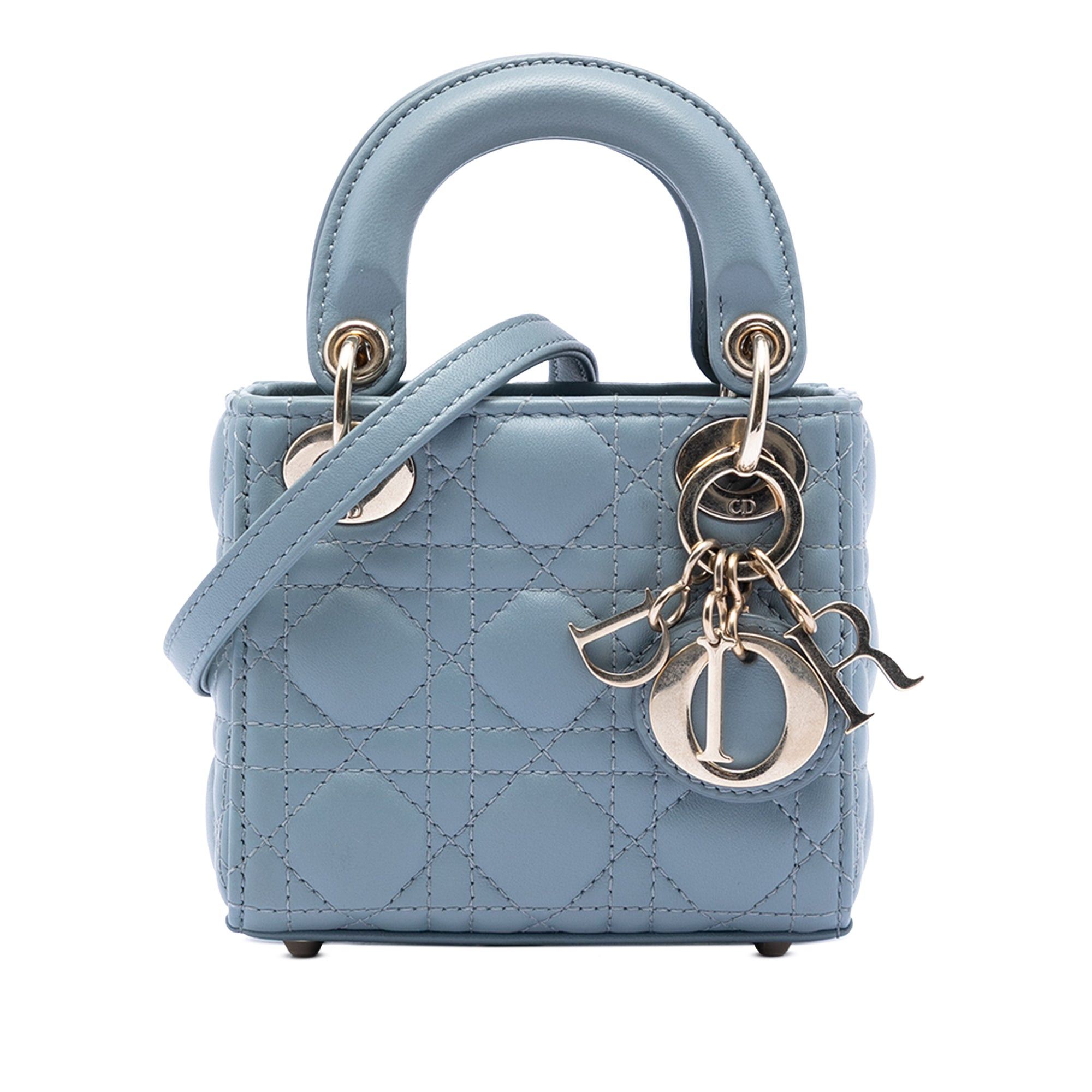 Dior Micro Lambskin Cannage Lady Dior Size ONE SIZE - 1 Thumbnail
