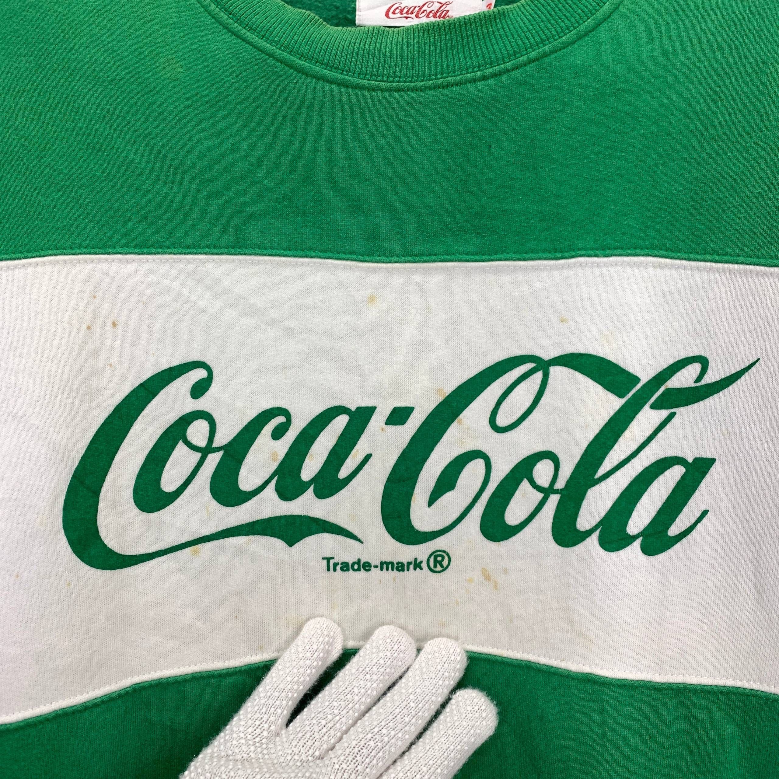Coca Cola 90s Vintage COCA COLA Striped Sweatshirt #2607/Z Size US M / EU 48-50 / 2 - 2 Thumbnail