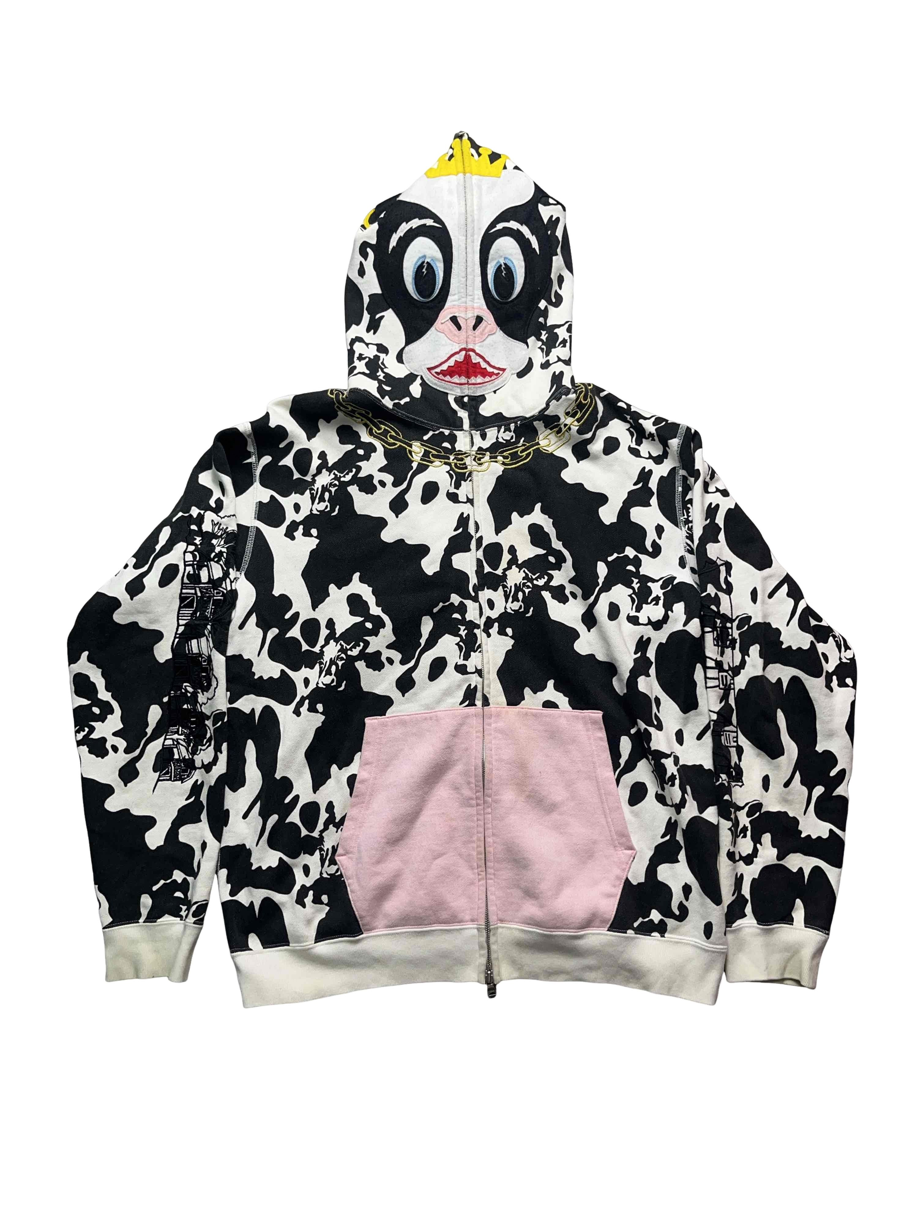 Bape Bape x Holstein Full Zip Cow Hoodie | Grailed