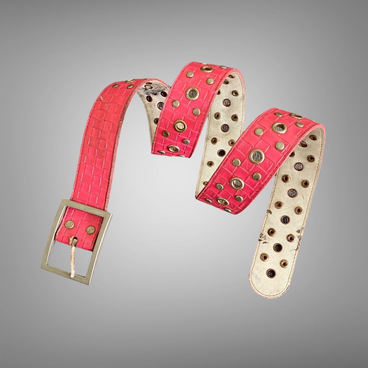 Other 🔥LASTDROP🔥 Vintage Y2K Ring Studded Belt Size 30 - 1 Thumbnail