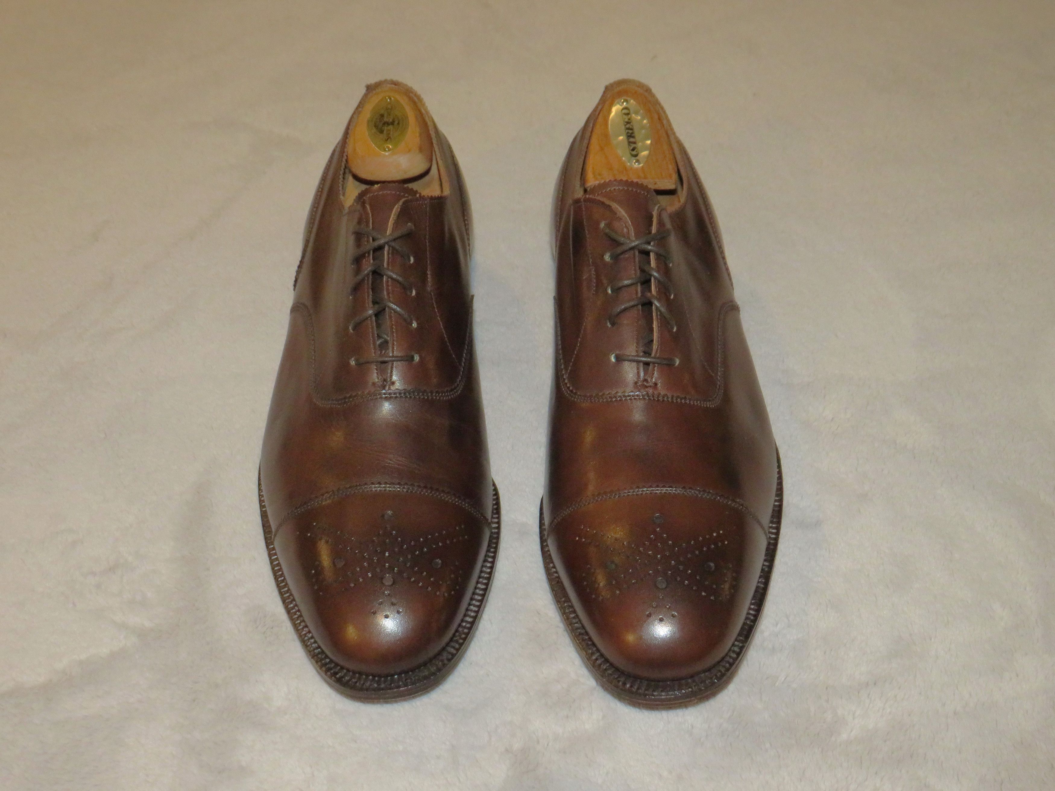 Deadstock Dark Oak Antique Medallio Oxfords 8.5D NWT NOS
