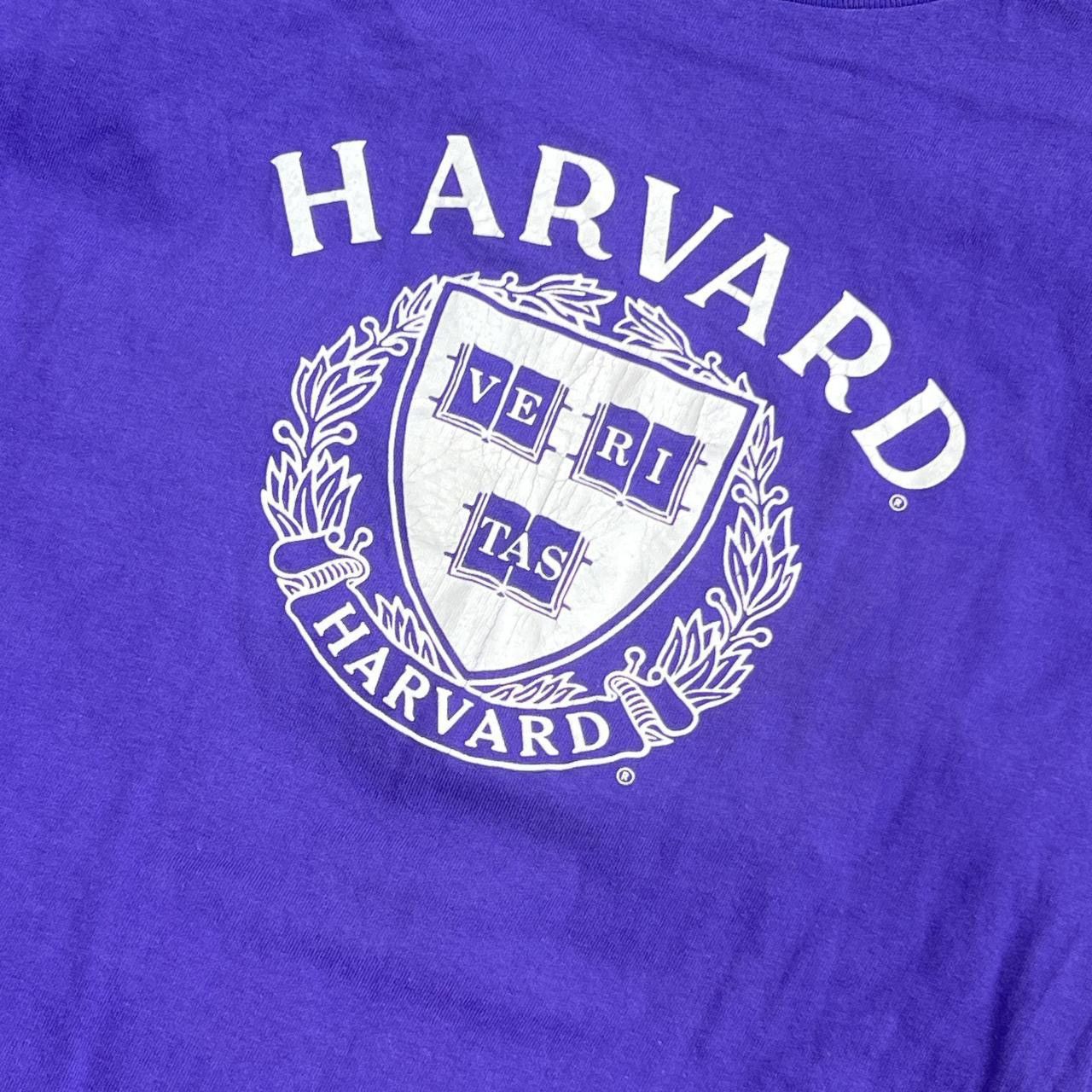 Champion Vintage 90s Harvard University Champion Purple T Shirt Size US M / EU 48-50 / 2 - 2 Thumbnail