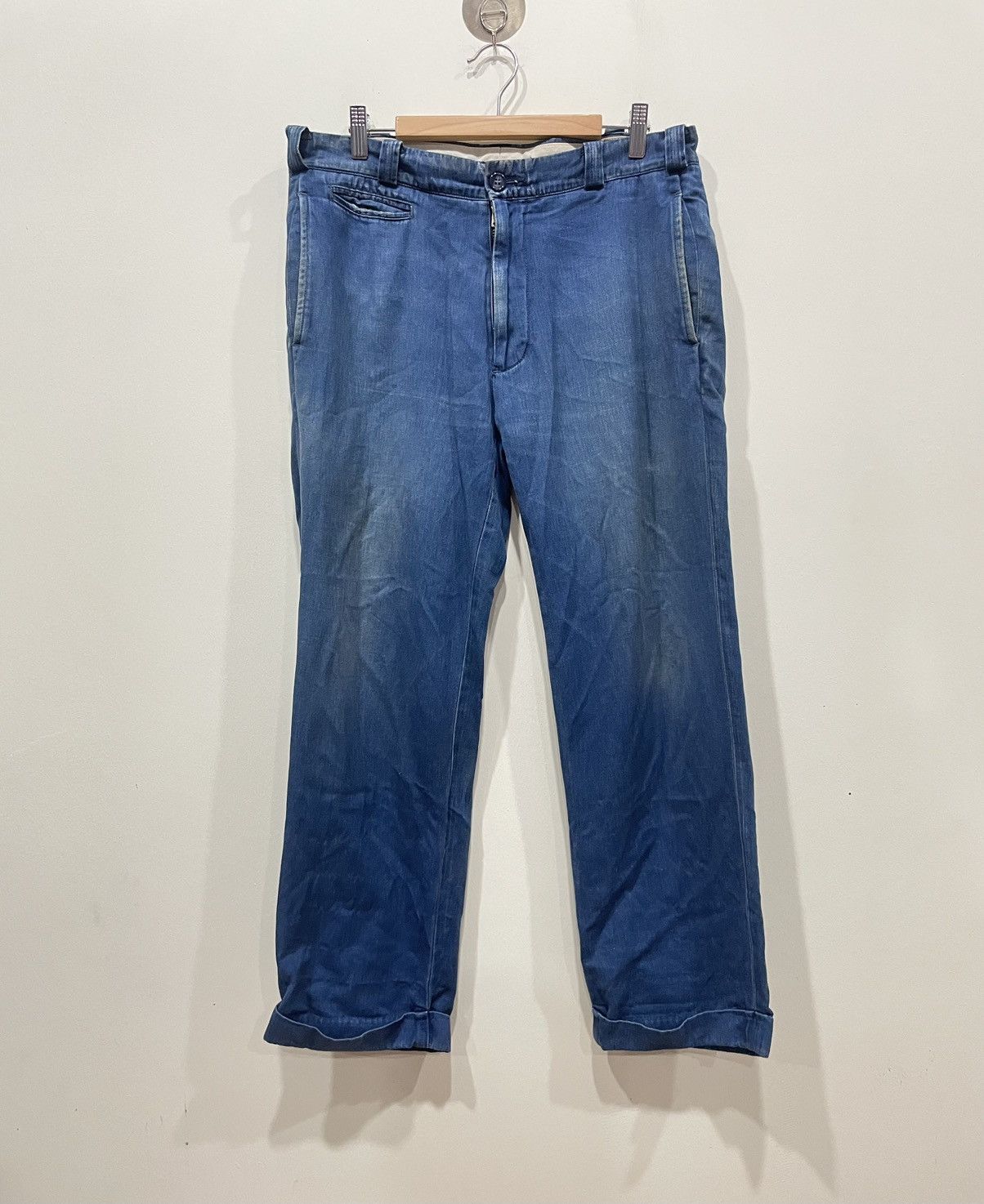 Blue Blue Japan Blue Blue Indigo Dye Trouser Size US 32 / EU 48 - 1 Thumbnail