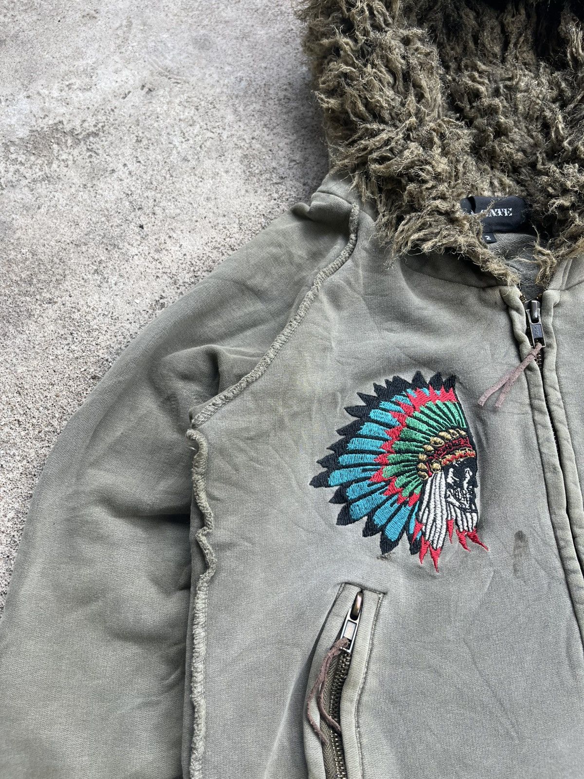 Japanese Brand VTG LA GATE INDIAN JAPANESE FUR HOODIE IFSIXWASNINE STYLE Size US M / EU 48-50 / 2 - 13 Thumbnail