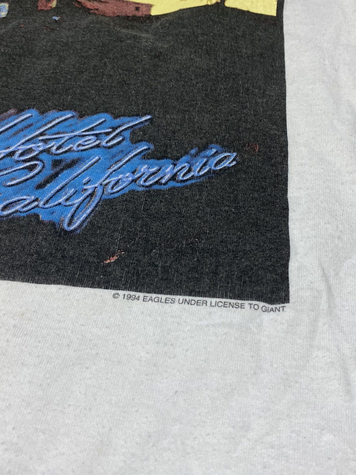Giant 🔥Vintage🔥 1994 The Eagles Hotel California Hell freezes tee Size US L / EU 52-54 / 3 - 4 Thumbnail