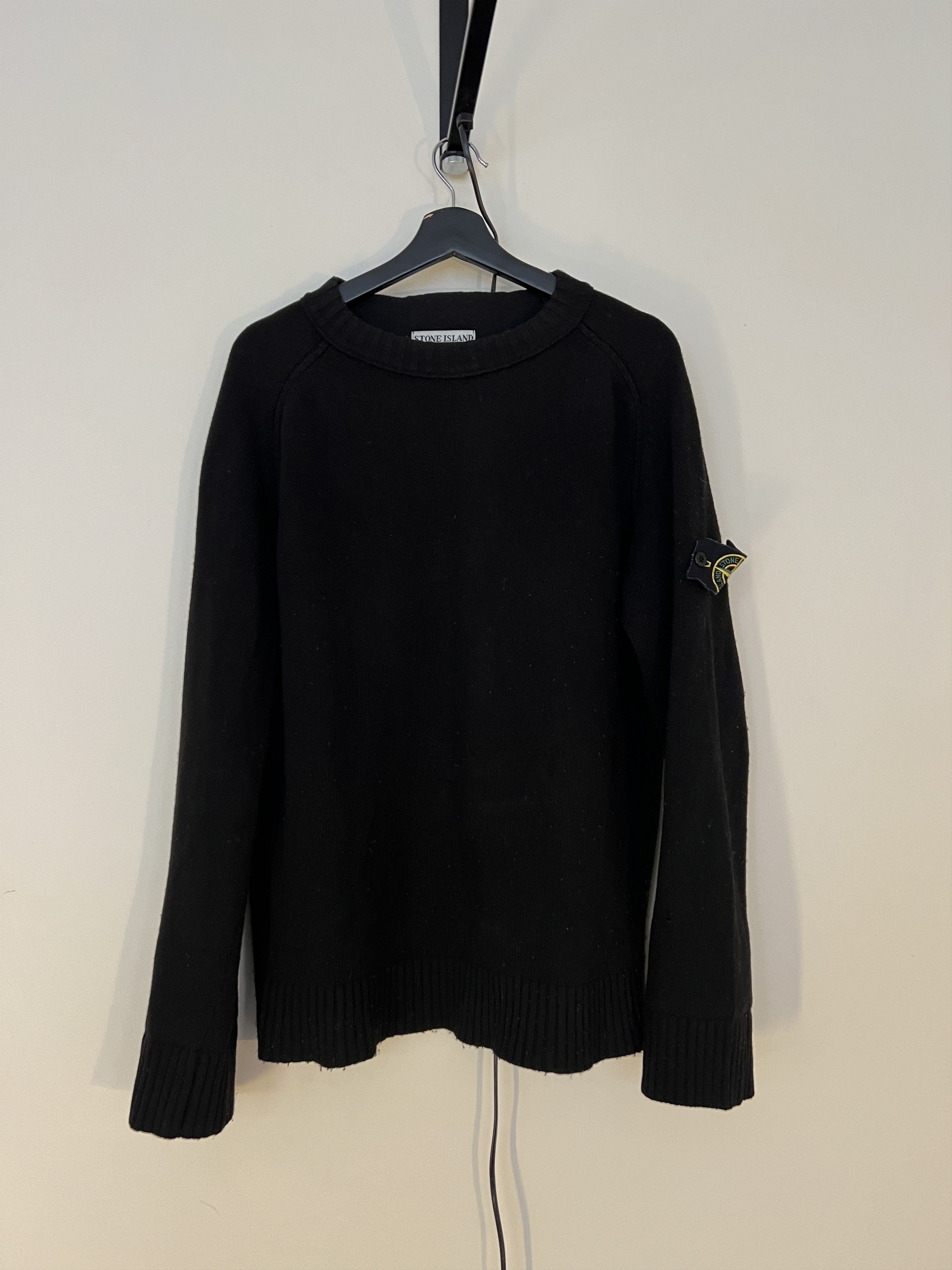 image of Stone Island X Vintage Sweater X 1987 in Black, Men's (Size XL)