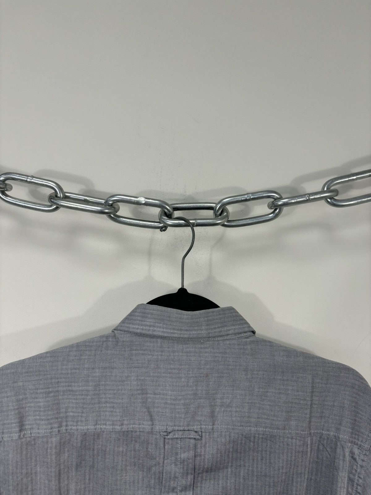 Dolce & Gabbana Dolce & Gabbana Men’s Slim Herringbone Button Down Shirt Size US M / EU 48-50 / 2 - 15 Thumbnail