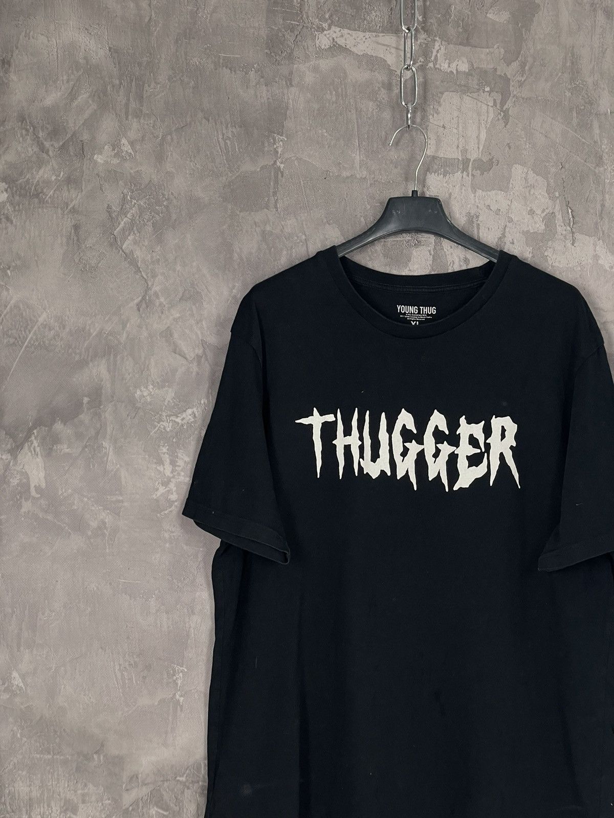 Rap Tees × Young Thug Vintage Y2K YOUNG THUNG THUGGER Angel Style Logo Rap T-shirt Size US XL / EU 56 / 4 - 5 Thumbnail
