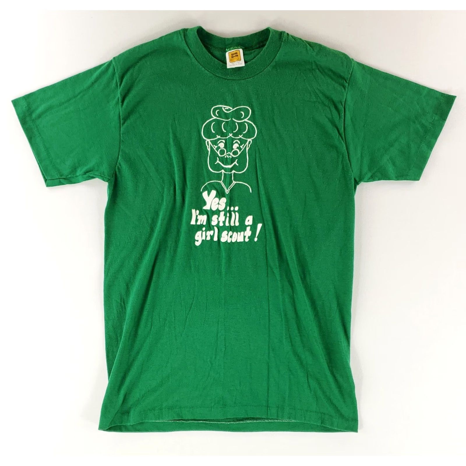 Vintage VINTAGE Girl Scouts T Shirt Green Womens L 70s 80s Velva Sheen VTG Size L / US 10 / IT 46 - 2 Thumbnail