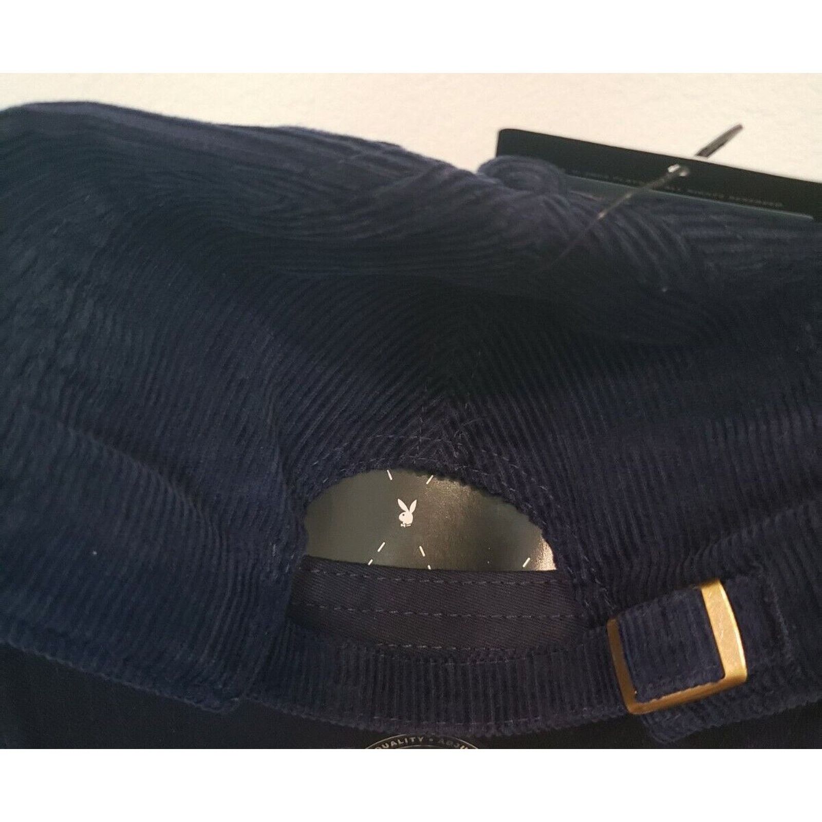 Lids Playboy Hat Corduroy Dad Hat Blueberry Strapback Bunny Lids Size ONE SIZE - 4 Thumbnail