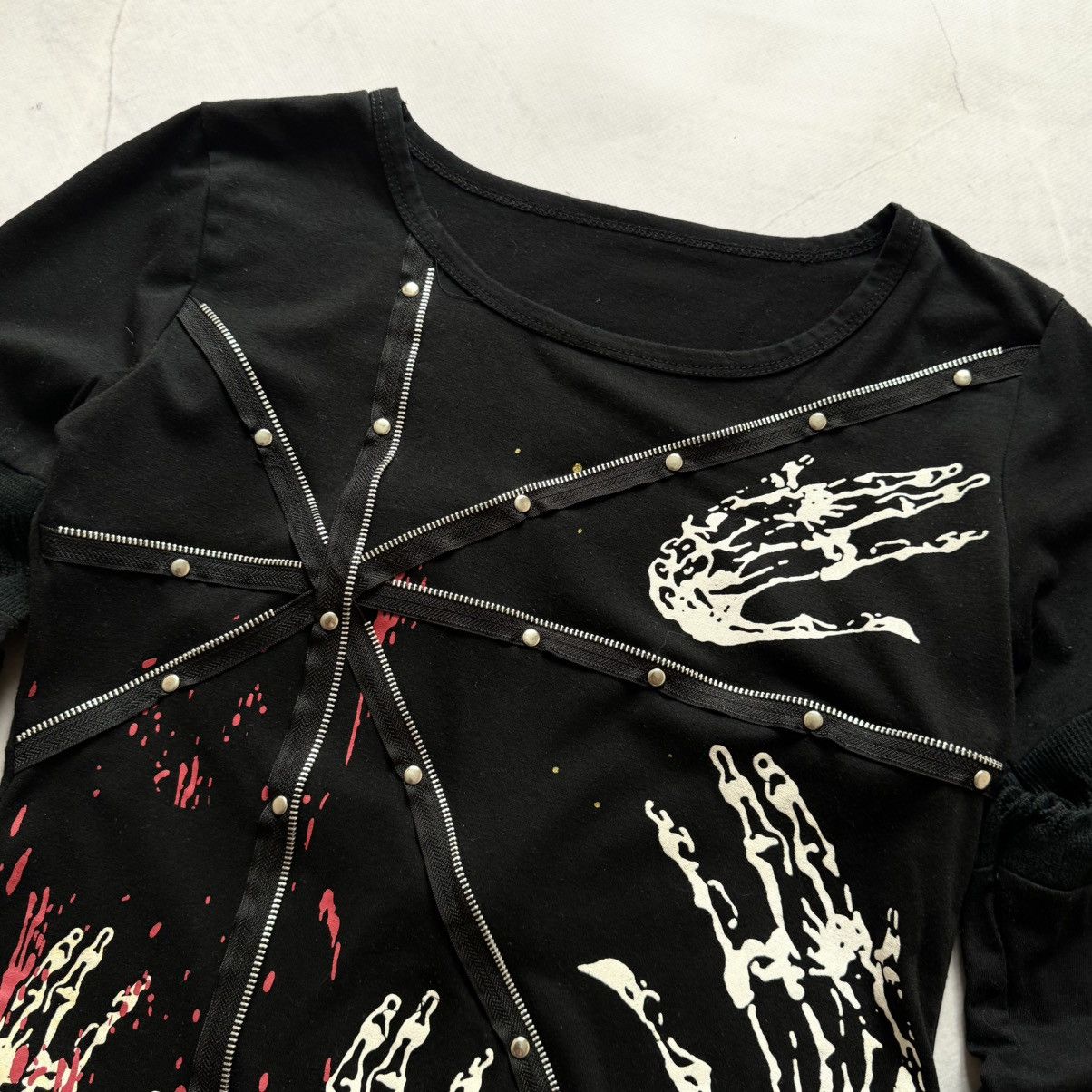 Hysteric Glamour Y2K Punk Strap Long Sleeve T-Shirt Hysteric Glamour Style Size M / US 6-8 / IT 42-44 - 3 Thumbnail