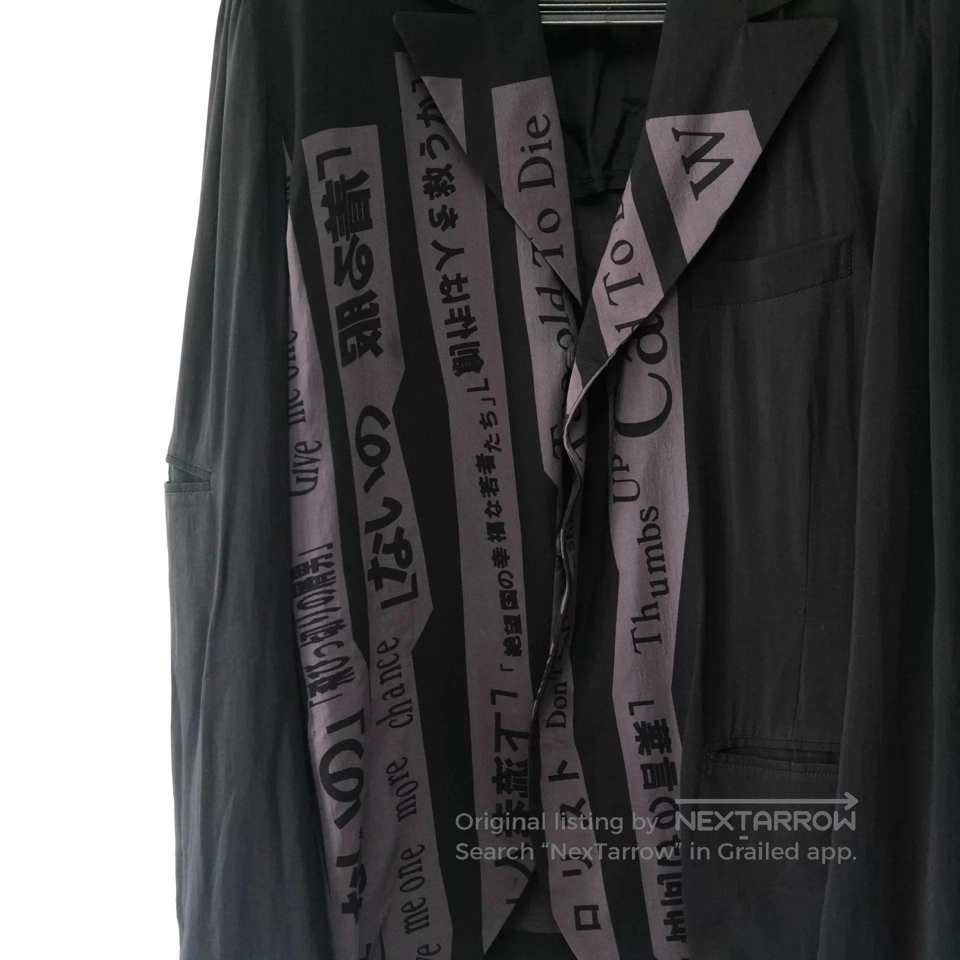 Yohji Yamamoto Yohji Yamamoto Black Character Suit Jacket. Size US M / EU 48-50 / 2 - 2 Thumbnail