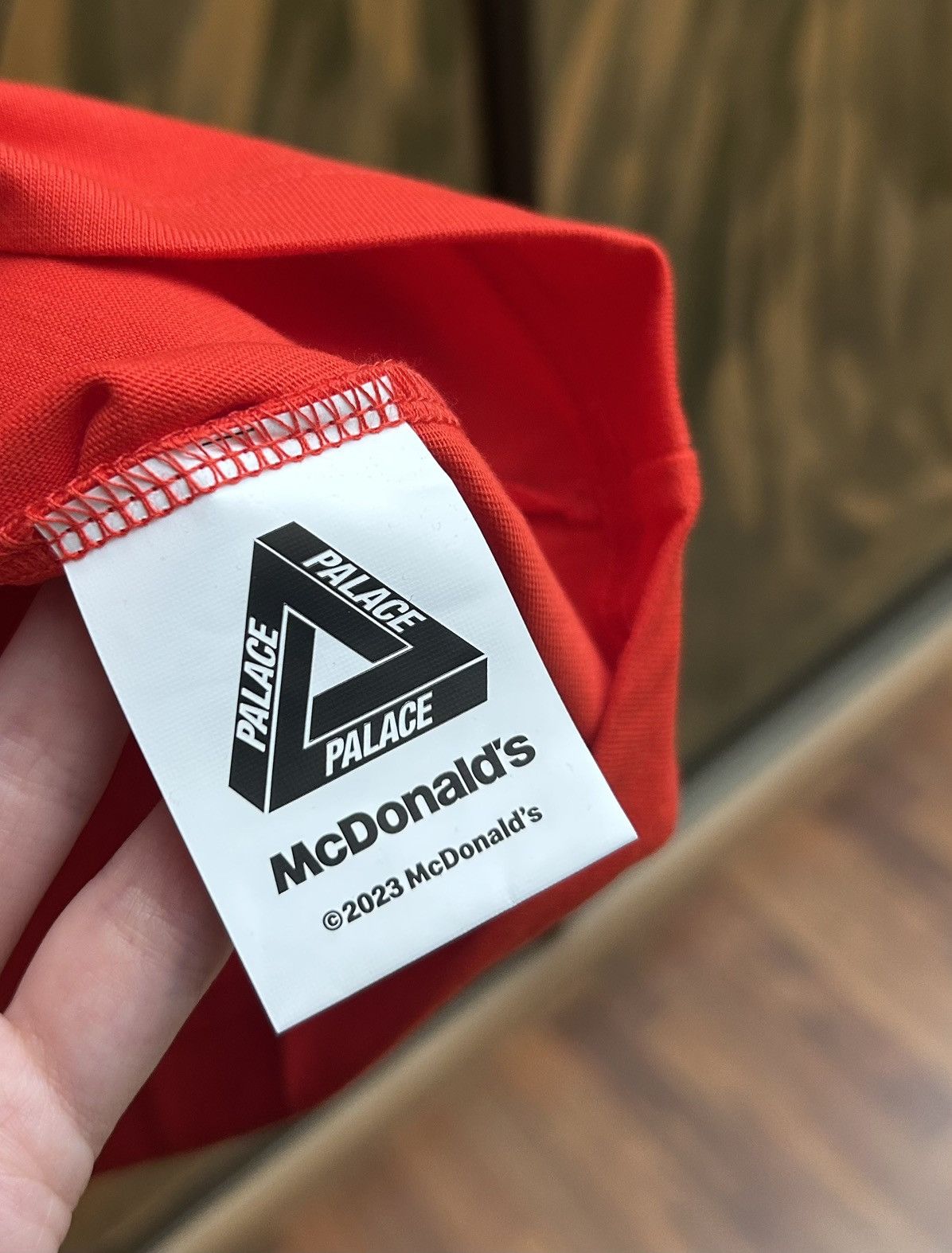 Palace Palace McDonald’s Logo Tee In Size M Red Size US M / EU 48-50 / 2 - 6 Thumbnail