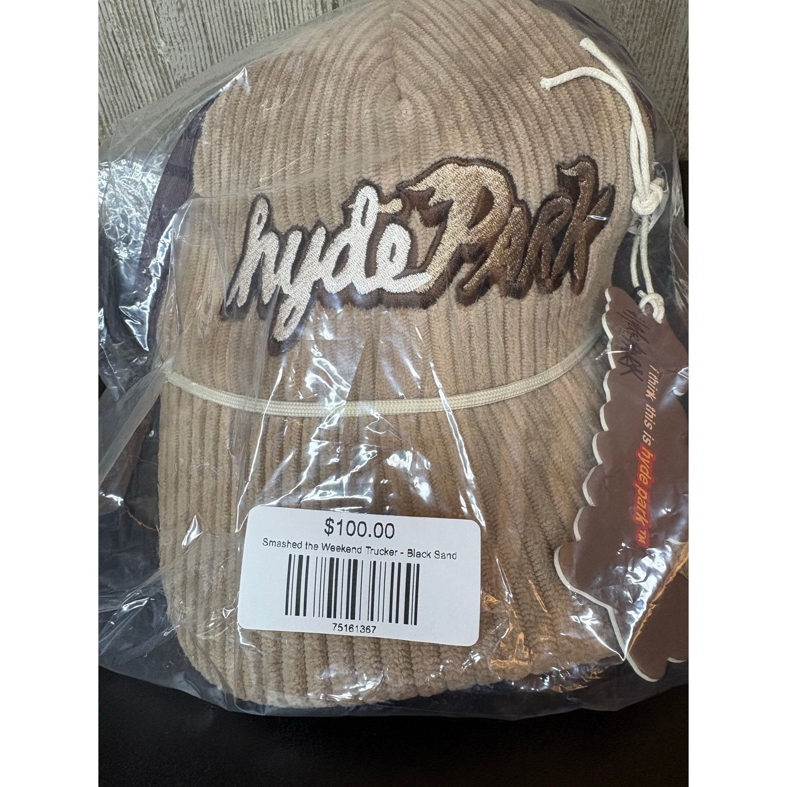 Other NWT in Bag, Mens Hyde Park Corduroy Trucker Hat (blk sand) Size ONE SIZE - 8 Thumbnail