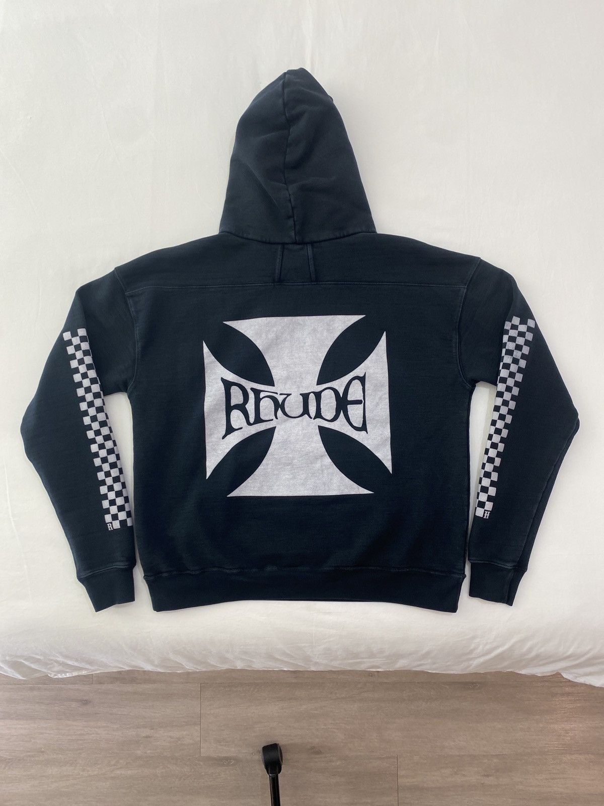Rhude Rhude Classic Checker Hoodie Size US S / EU 44-46 / 1 - 1 Thumbnail