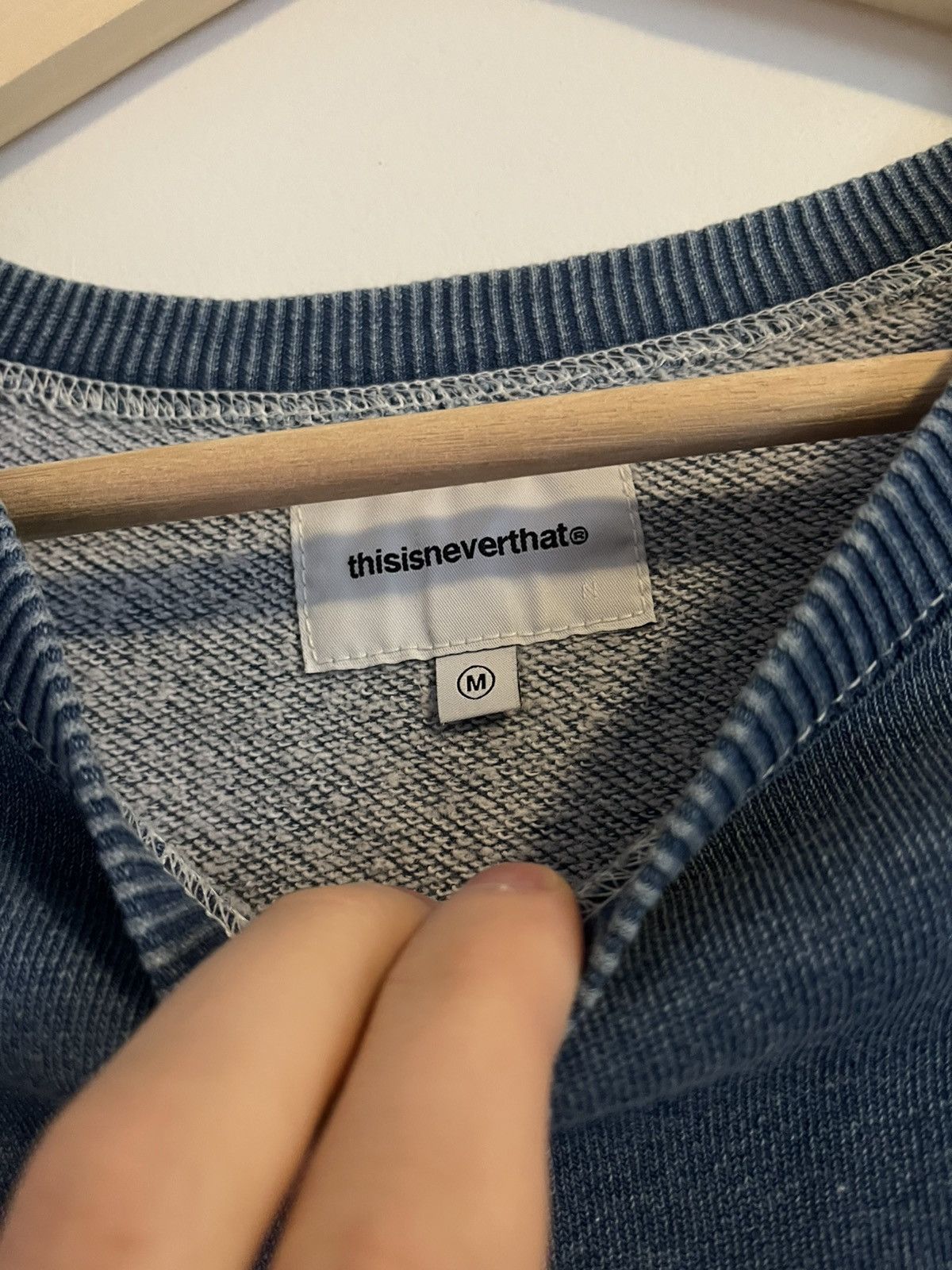 thisisneverthat Thisisneverthat Dyed Crewneck Sweatshirt Mid Blue Size US M / EU 48-50 / 2 - 5 Thumbnail