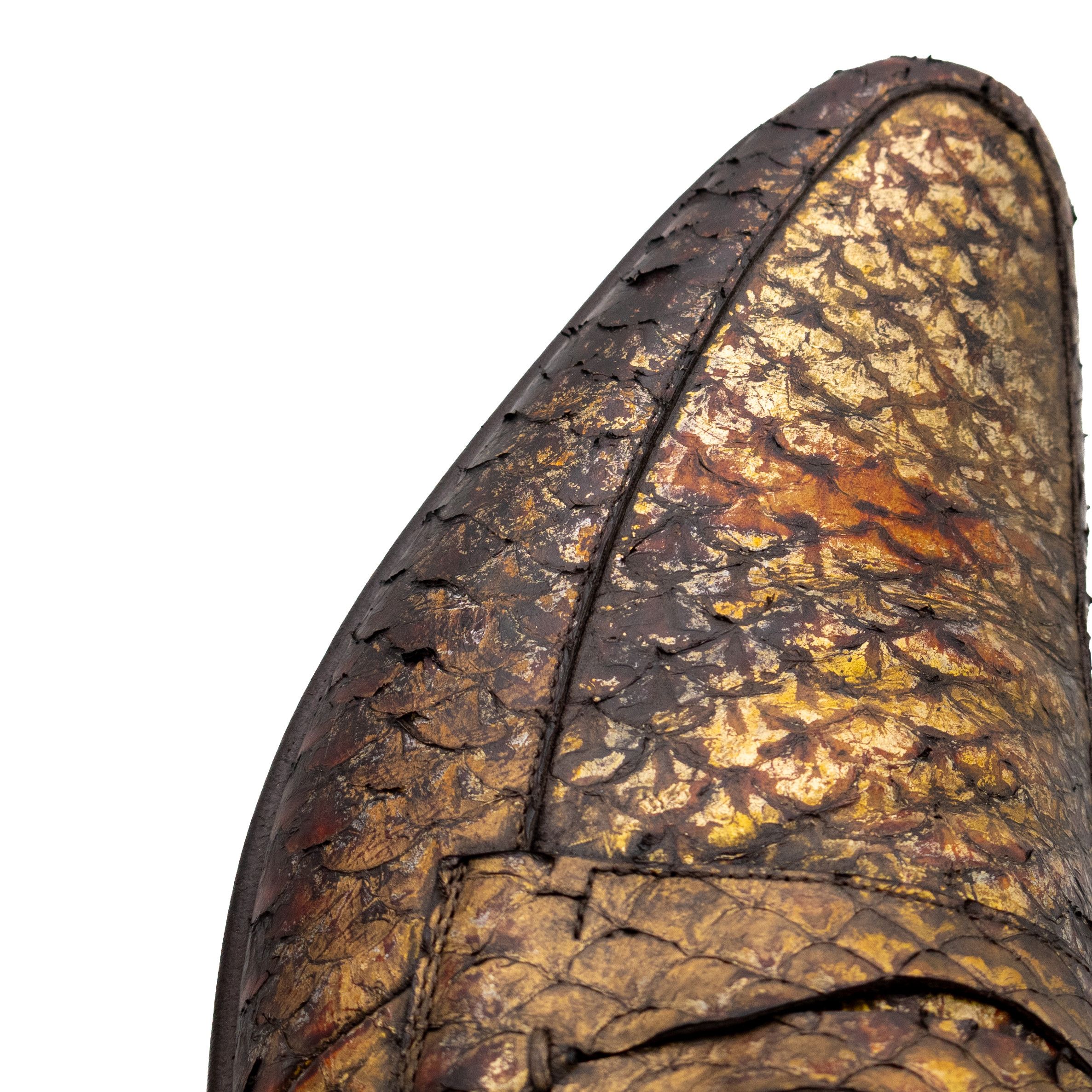 Salvatore Ferragamo Salvatore Ferragamo Python Snakeskin Loafers Gold US 12 Size US 12 / EU 45 - 16 Thumbnail