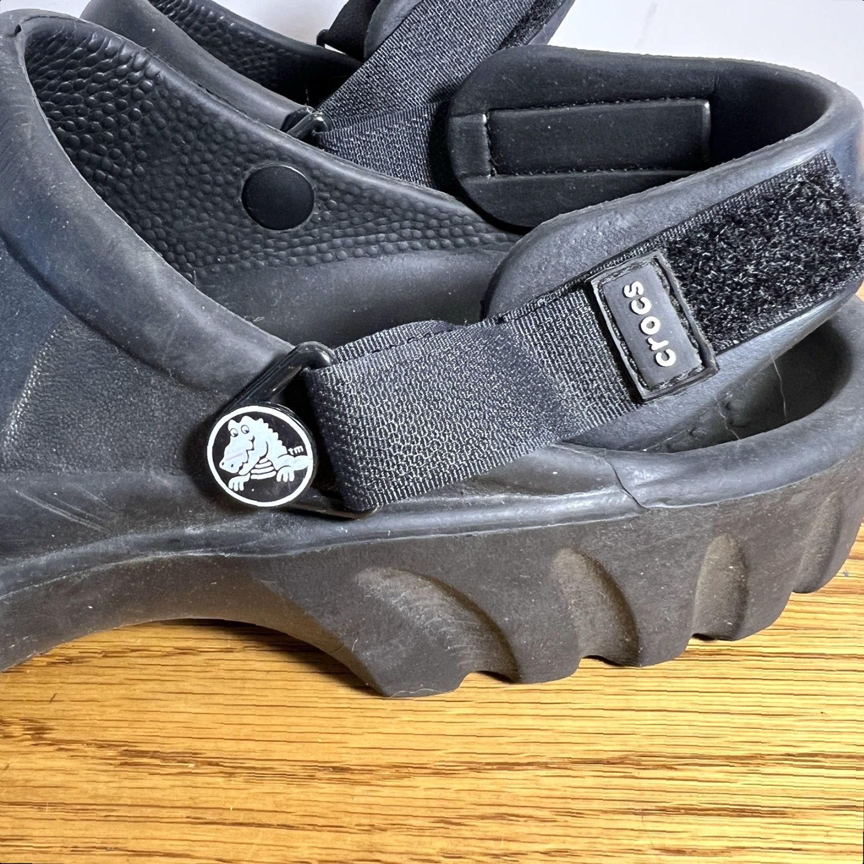 Crocs VINTAGE Crocs Offroad Sports Clogs Men’s Rubber Slip-On Casual Size 12 Black Size US 12 / EU 45 - 3 Thumbnail