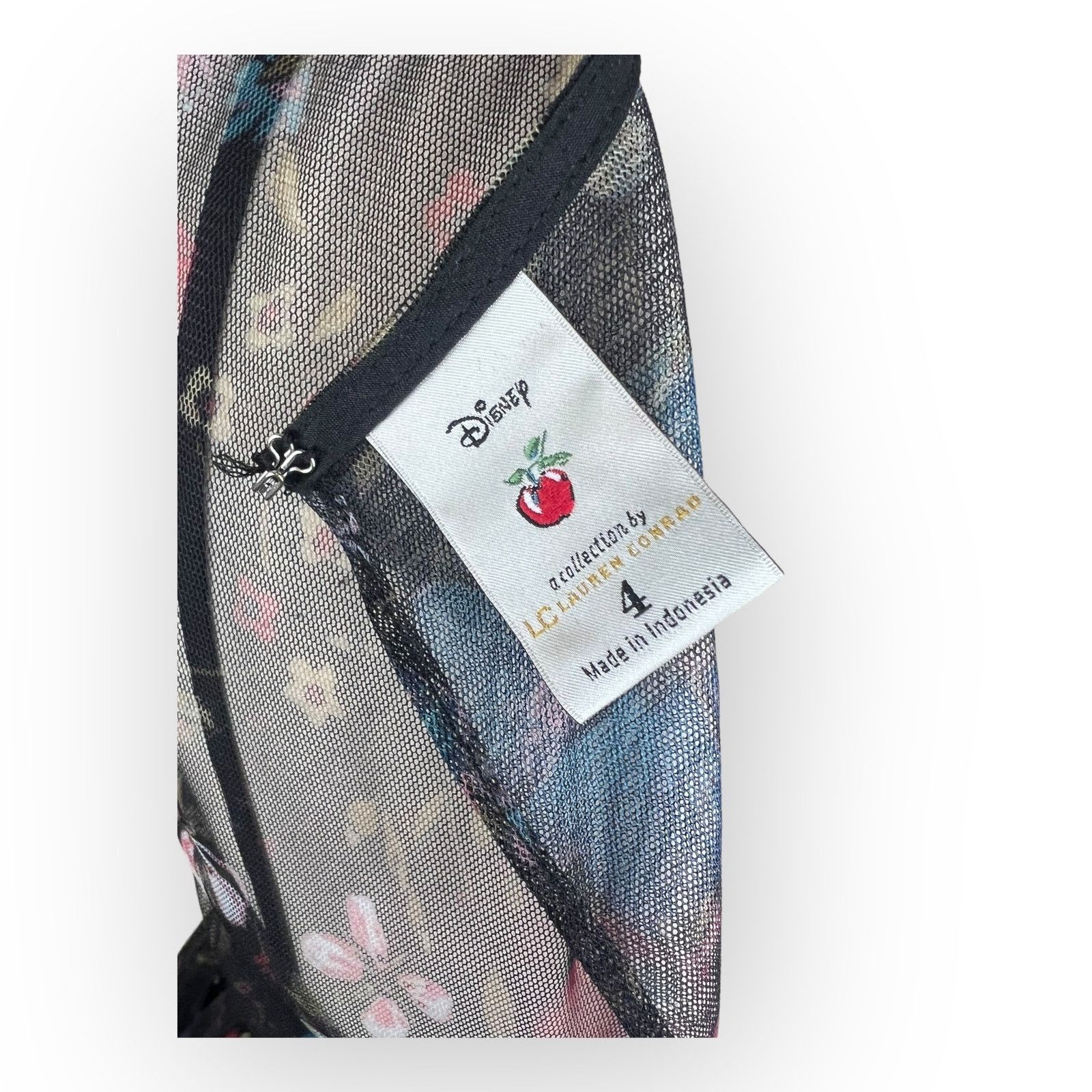 Disney Disney LC Lauren Conrad Snow White Black Floral Tulle Dress Size S / US 4 / IT 40 - 9 Thumbnail