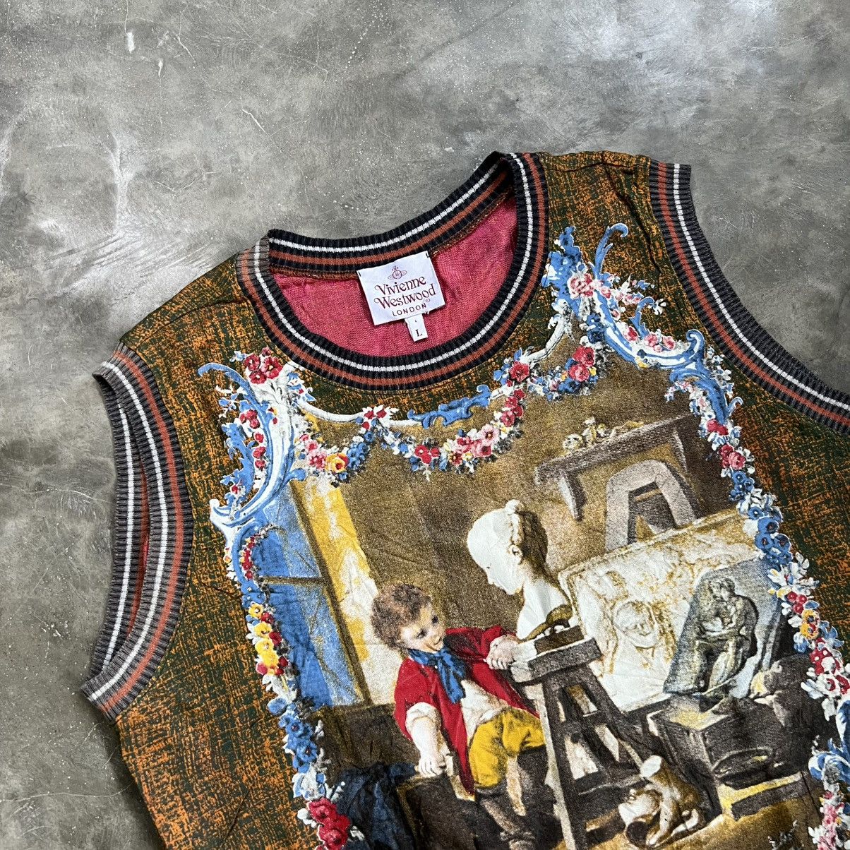 Vivienne Westwood 1990s Vivienne Westwood Francois Boucher Print Vest Size US L / EU 52-54 / 3 - 2 Thumbnail