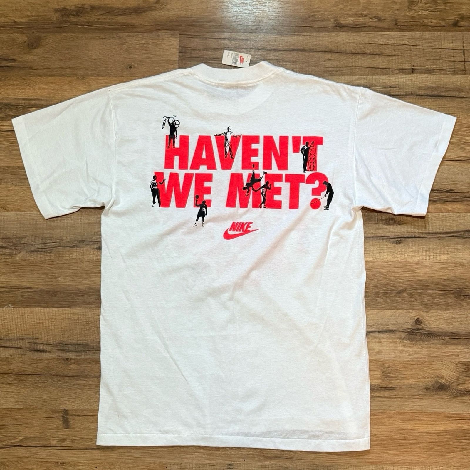 Nike 80s Nike Bo Jackson Don’t I Know You Short Sleeve Shirt Size US L / EU 52-54 / 3 - 2 Thumbnail