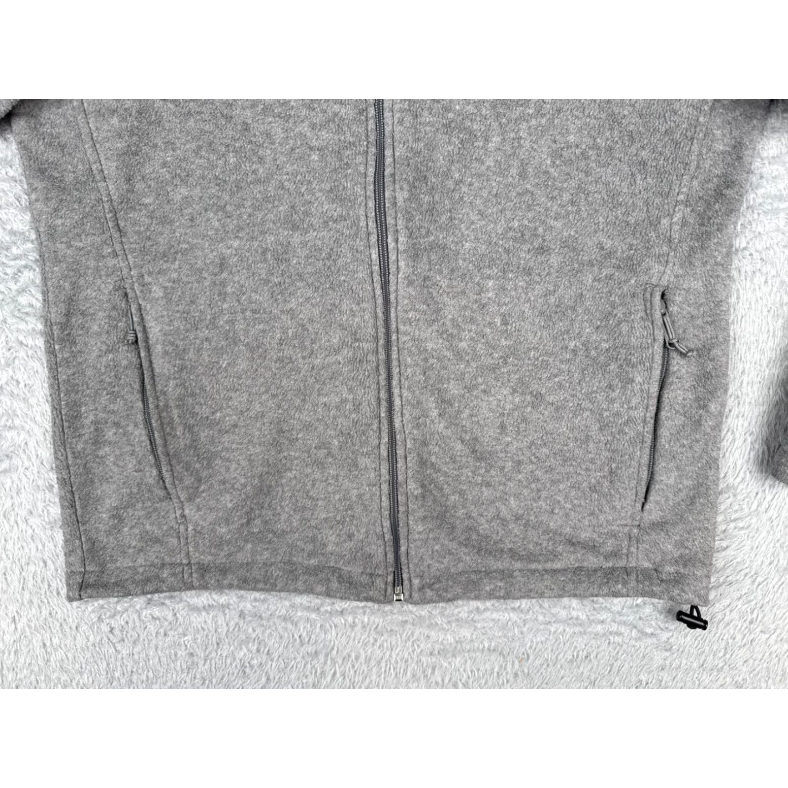 Vintage Columbia Jacket Womens Large Gray Full Zip Mock Neck Polyester Fleece Hike Camp Size L / US 10 / IT 46 - 5 Thumbnail