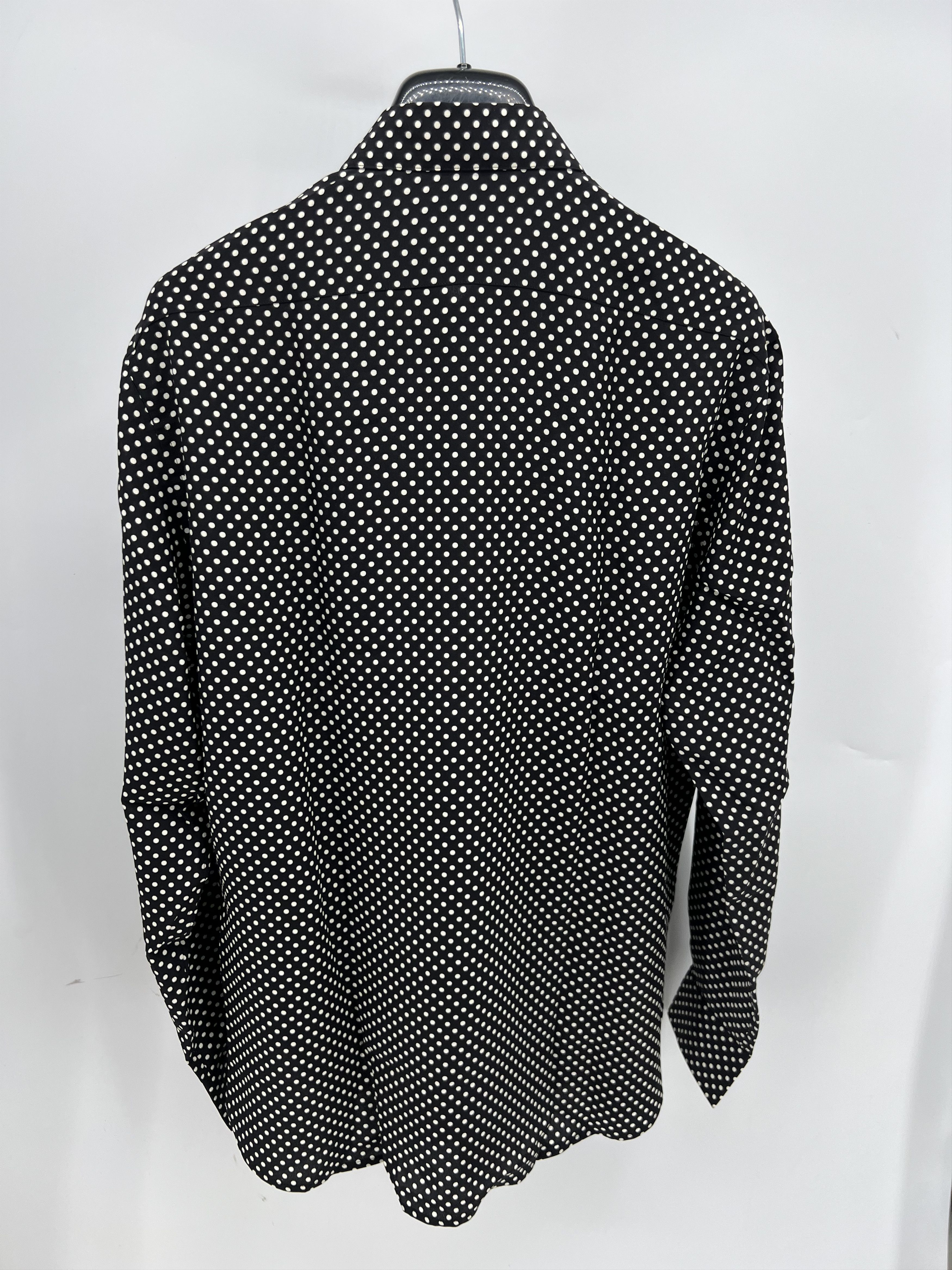 Saint Laurent Paris Saint Laurent polka Dot Silk Shirt Size 40 Size US M / EU 48-50 / 2 - 5 Thumbnail
