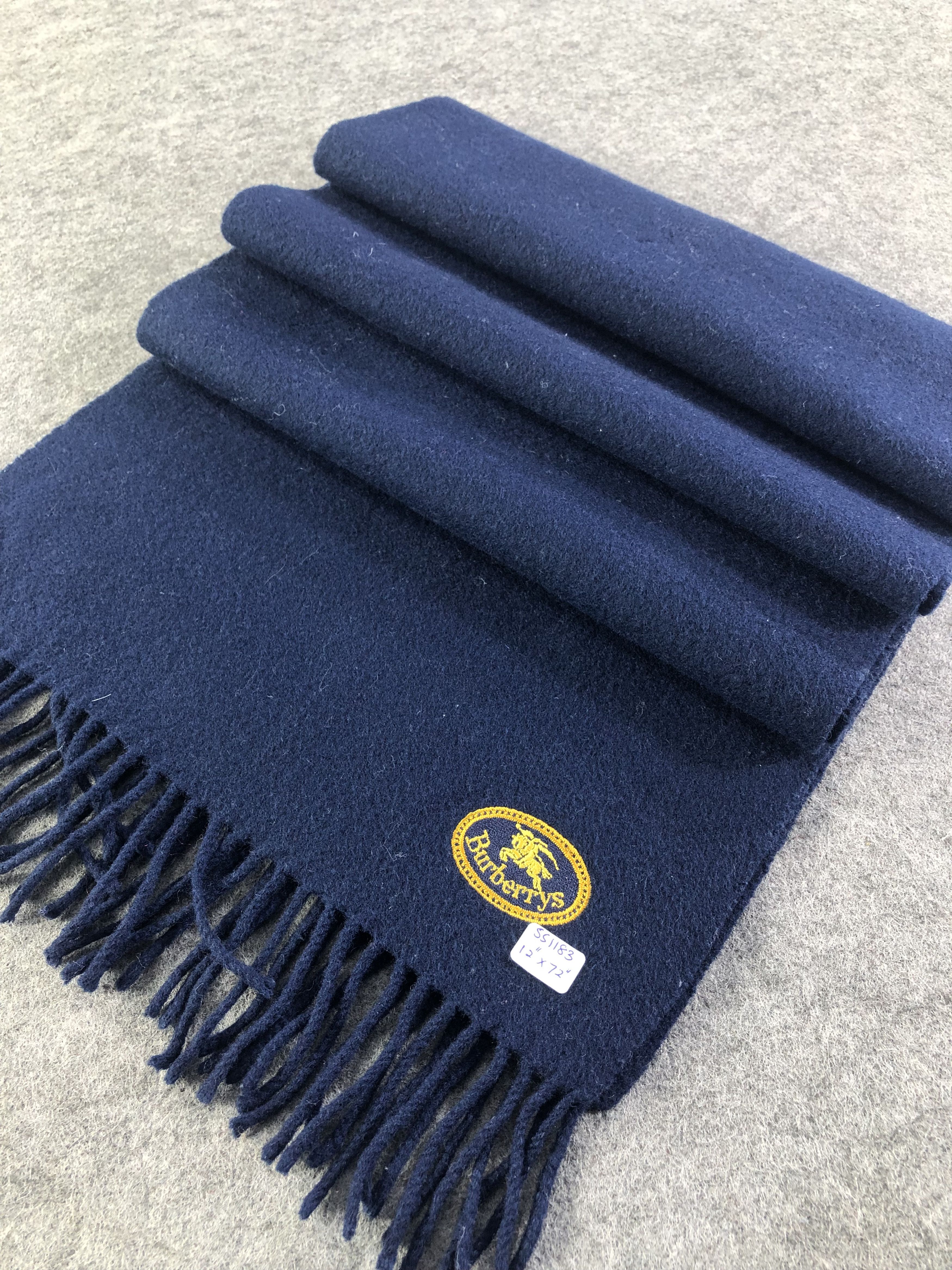 Burberry Vintage Burberrys Lambswool Scarf / Muffler / Neckwear Size ONE SIZE - 2 Thumbnail