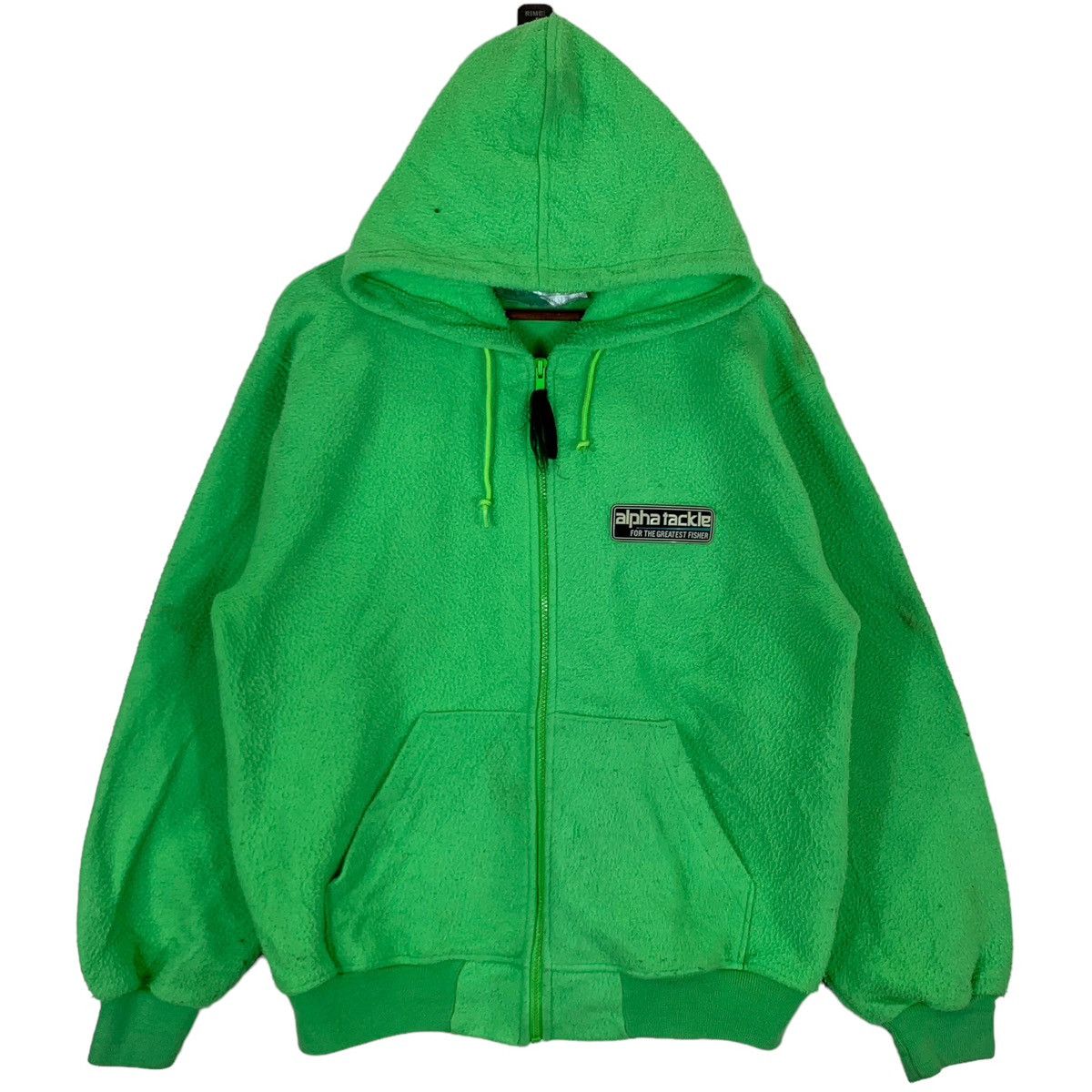 Vintage VINTAGE ALPHA TACKLE FISHER FLEECE HOODIE ZIPPER JACKET Size US M / EU 48-50 / 2 - 1 Thumbnail