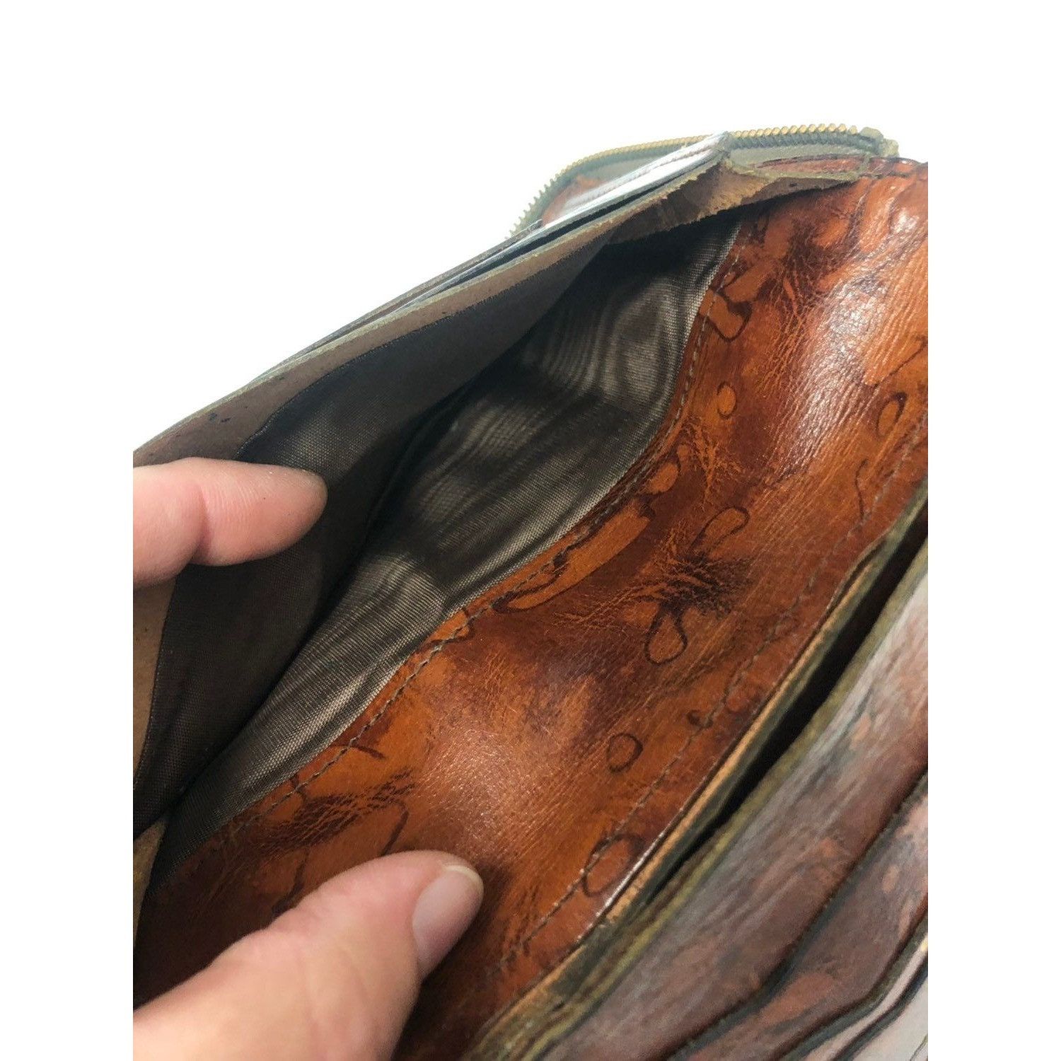 Other Vtg Enterprise England Brown Leather BoHo Hippie Wallet Size ONE SIZE - 6 Thumbnail