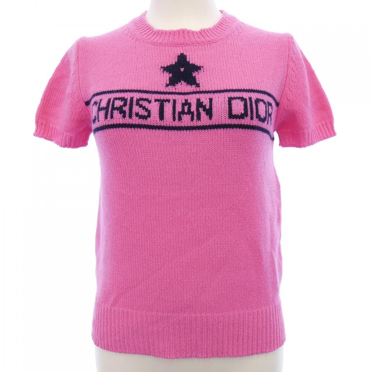 Dior Dior Christian Dior CHRISTIAN DIOR Signature Cashmere Knit Textile Tops 244S98AM054 DUTY FREE for USA Size ONE SIZE - 1 Thumbnail