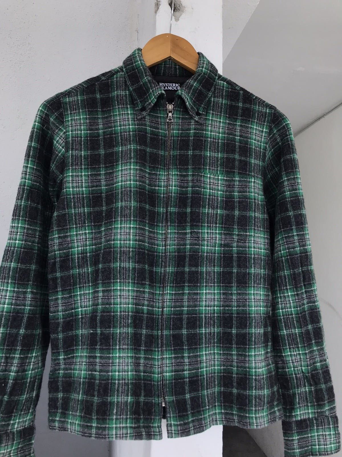 Hysteric Glamour Hysteric Glamour Wool Plaid Zipper Jacket Size US S / EU 44-46 / 1 - 6 Thumbnail