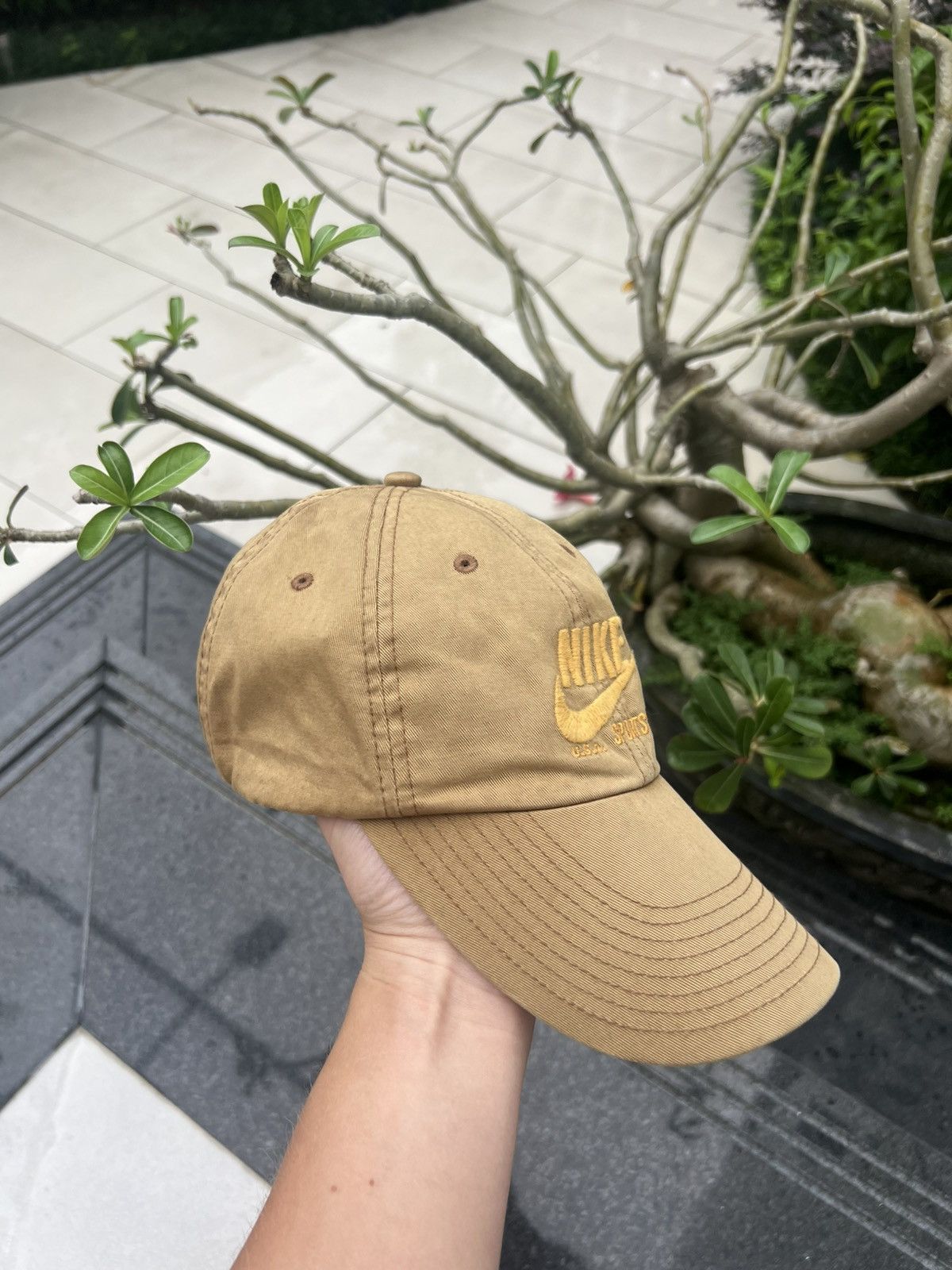 Nike × Vintage 90s Nike Oregon Vintage Y2K Faded Retro Swoosh Cap Hat Size ONE SIZE - 2 Thumbnail