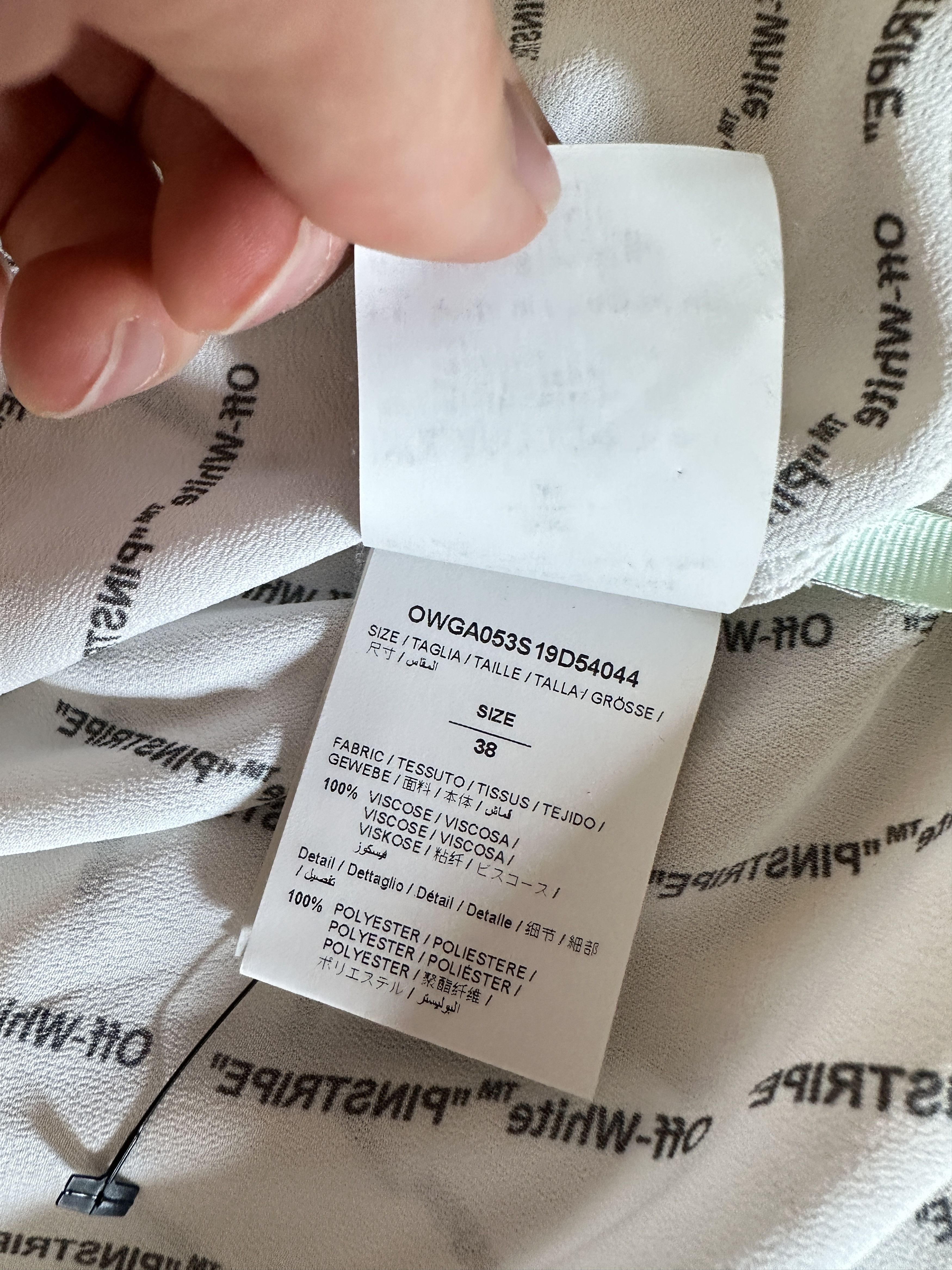 Off-White Off-White Camp Collar 'Pinstripe' Shirt Size US S / EU 44-46 / 1 - 7 Thumbnail
